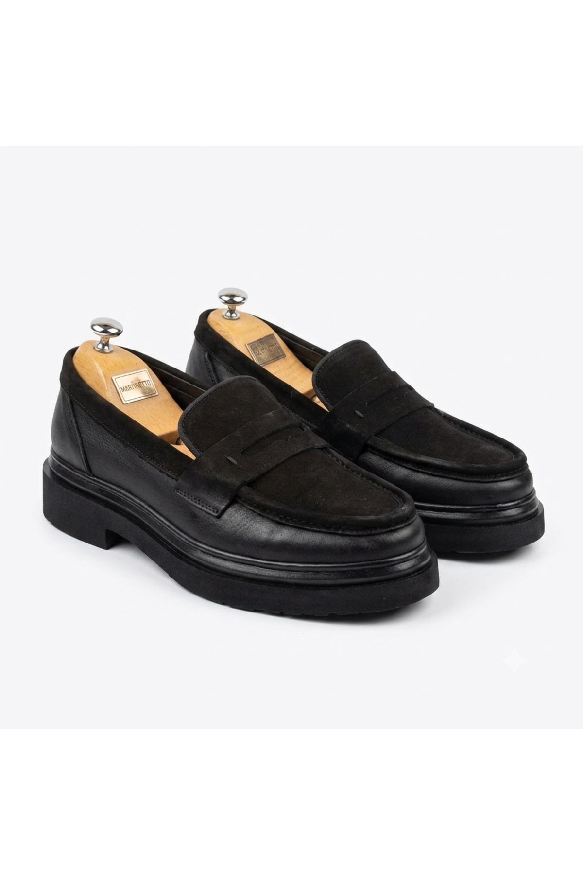 Martinetto HAKİKİ DERİ & NUBUK YENİ SEZON ERKEK LOAFER AYAKKABI - COMFORT POLİ TABAN MRTNBKKAHSYH