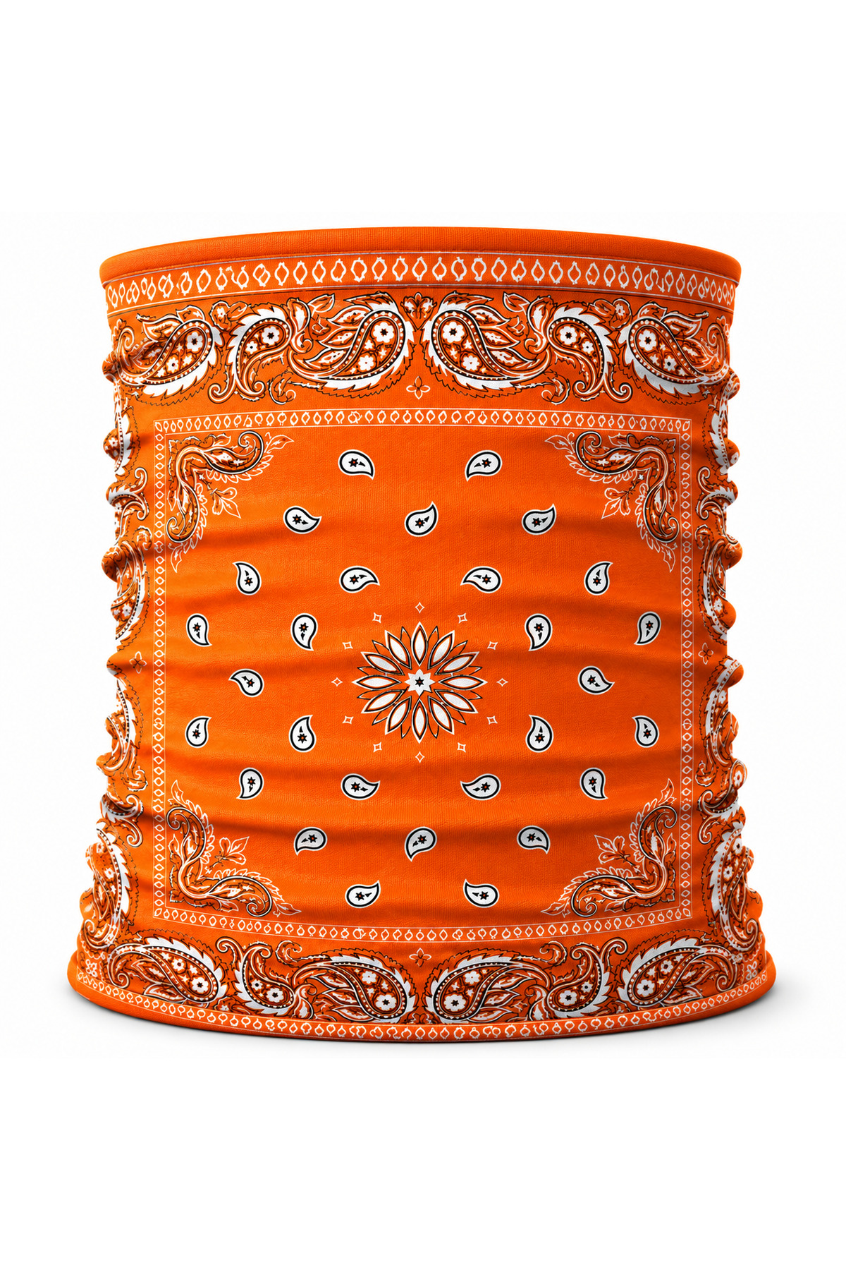 FG KONNİCHİWA Bandana Siyah Etnik Bandana Yüz Maskesi ve Boyunluk ve Günlük ve Motosiklet Kullanımı UV Korumalı Çok Amaçlı Boyunluk görsel 4