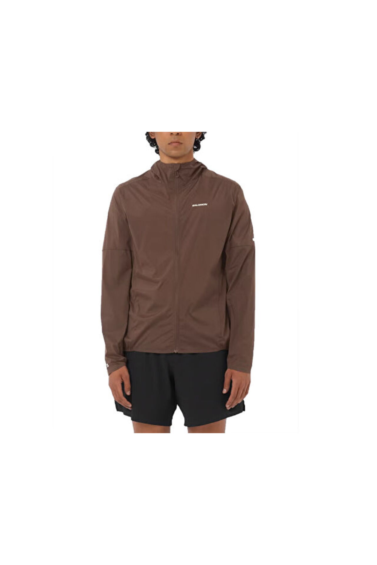 کاپشن ورزشی مردانه SENSE AERO WIND JKT مدل LC2826900 قهوه‌ای سالومون بارانی اسپرت Salomon