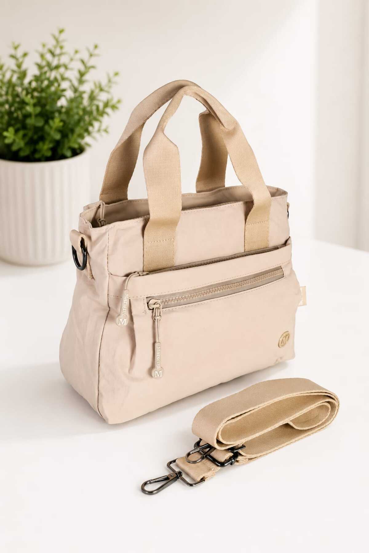Vona Bags Martella Kipling Kumaş Kadın El, Omuz Çantası M12 görsel 3