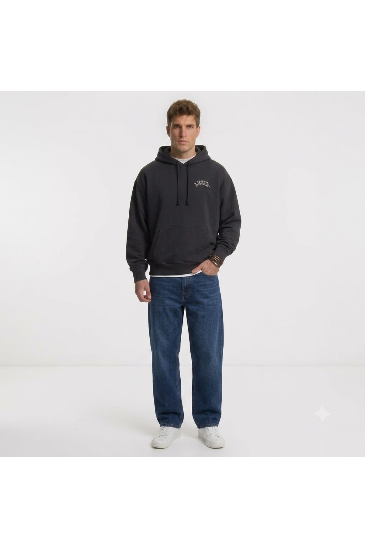 سویشرت کلاه‌دار مردانه از جنس پنبه با طراحی ریلکس فیت لیوایز سویشرت Levi's