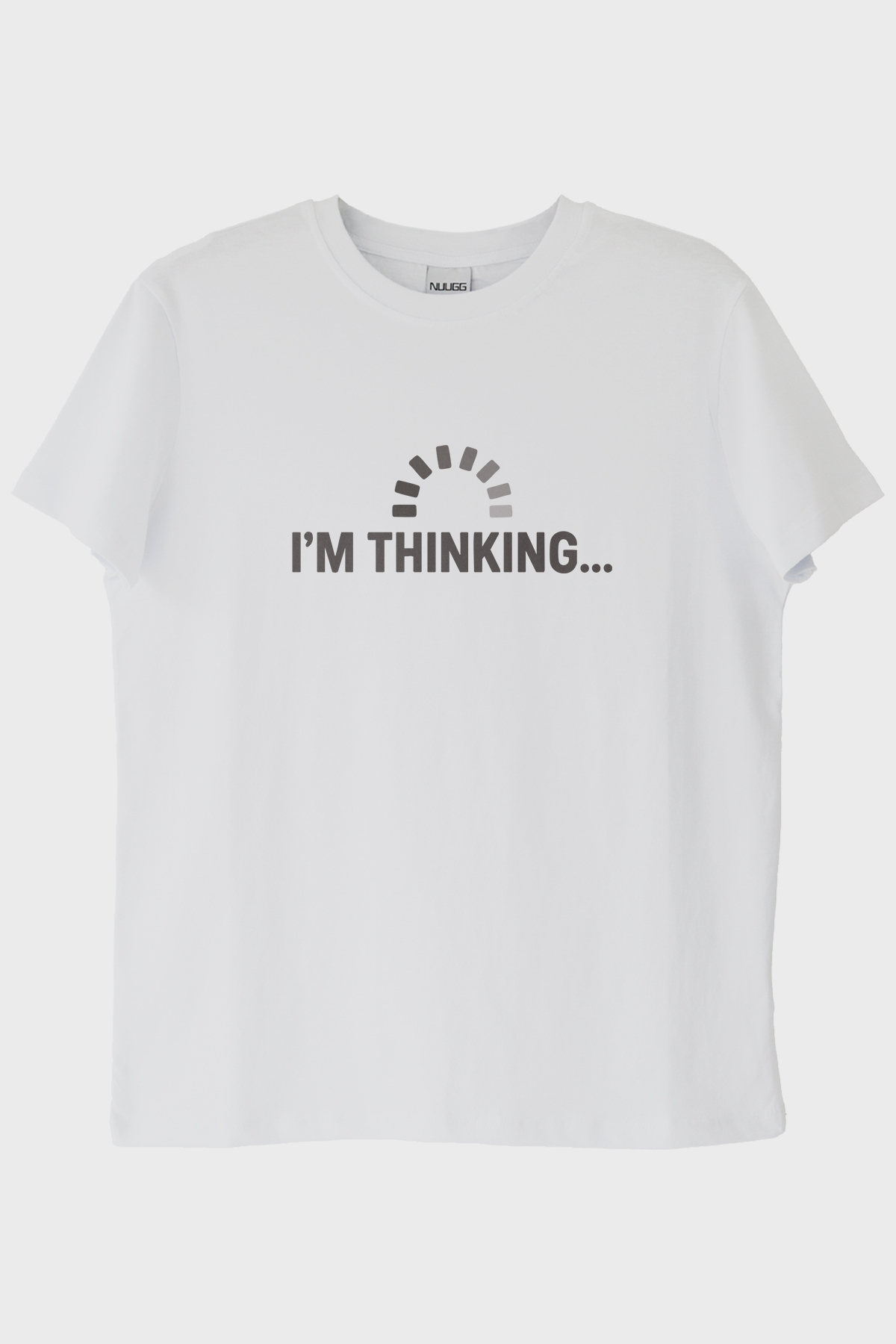 lofux I'M Thinking Printed Technical Humorous White T-Shirt