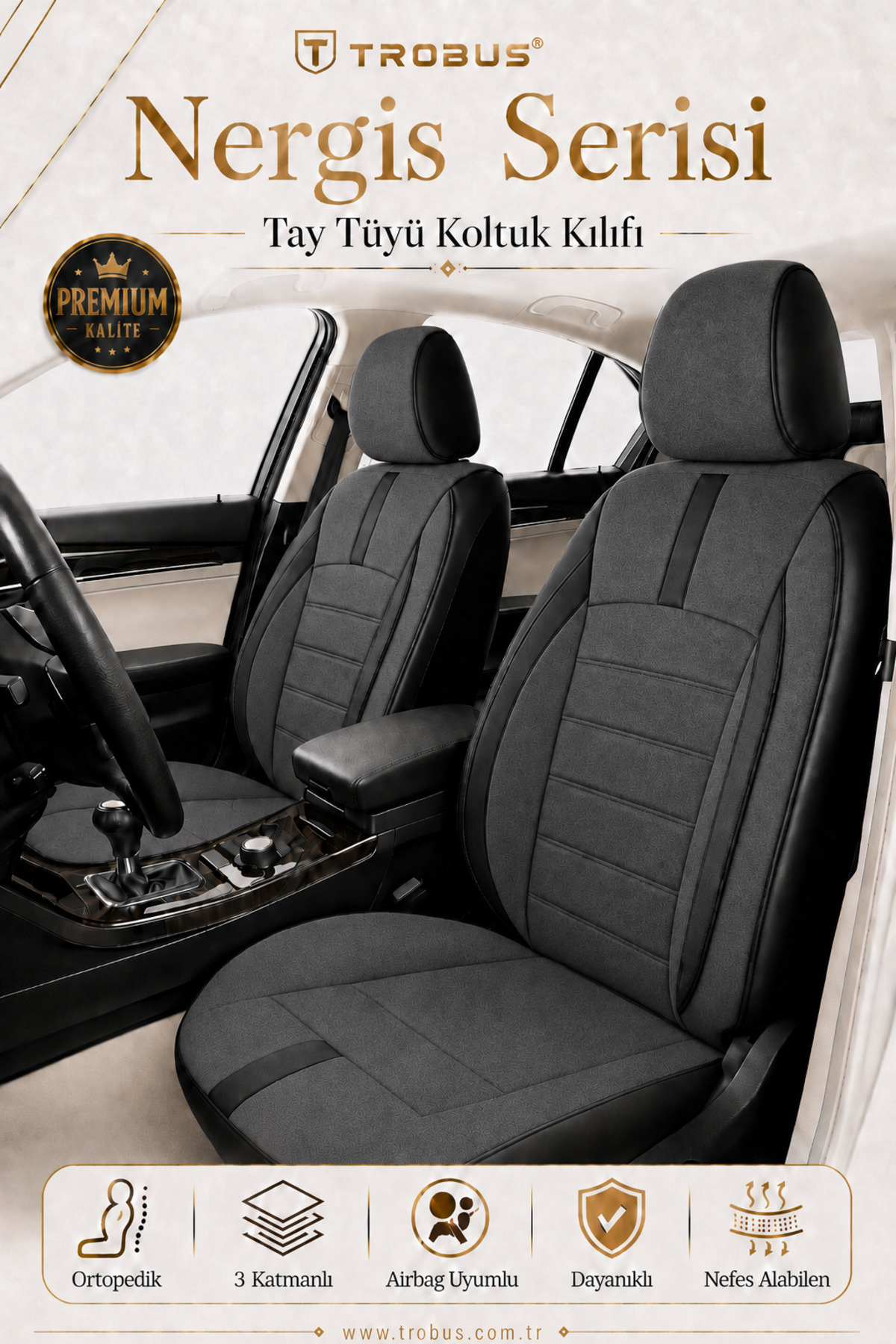 Audi A4 B8/K 2007-2015 Uyumlu - Tay Tüyü Orta + Lacost Kenar, 8 mm Süngerli Oto Koltuk Kılıfı Kırmızı Siyah (2 cm Yan Destek)