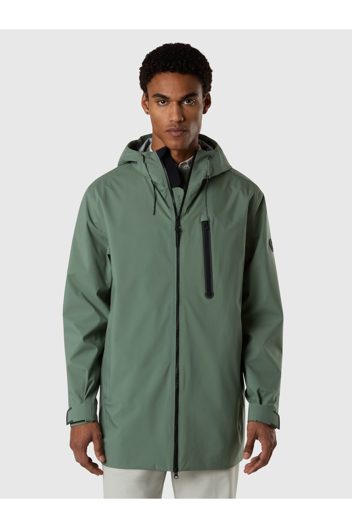 North Sails North Tech Regular Fit Commuter 3 Katmanlı Erkek Trençkot — سبز NS0000603408