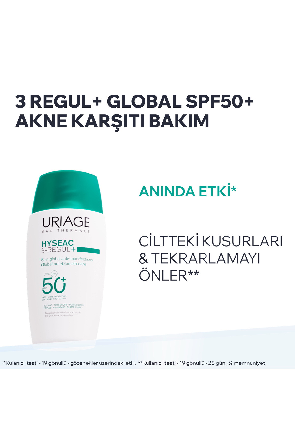 HYSEAC 3Regul+ Karma ve Yağlı Ciltler için Leke ve Siyah Nokta Oluşumunu Önleyen SPF50+ Güneş Kremi — 3661434027901 — تصویر 2 از 8