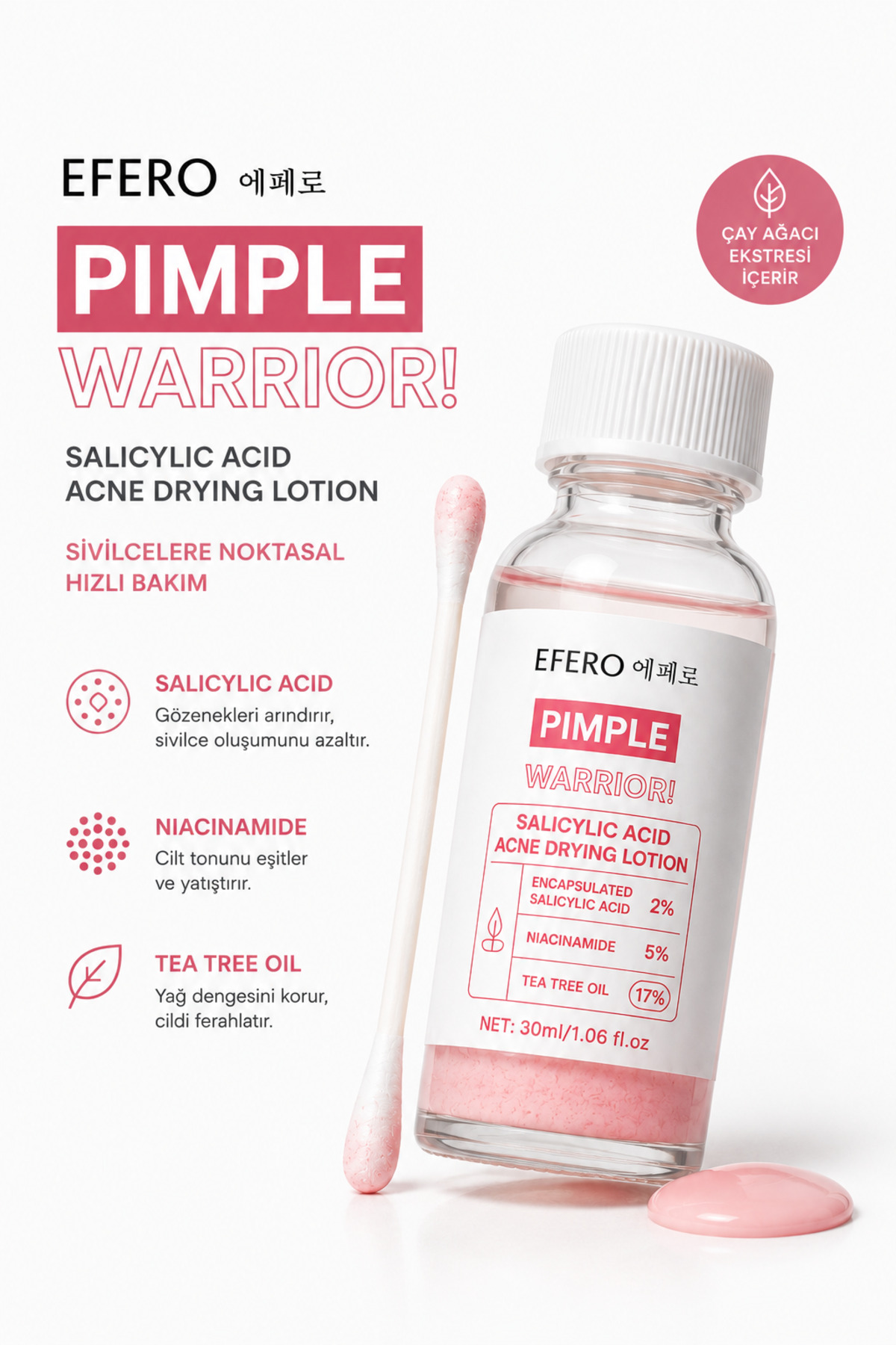 efero Salisilik Asit İçeren Akne Karşıtı Kurutucu Losyon 30 ml — eferosivilcekurutucu