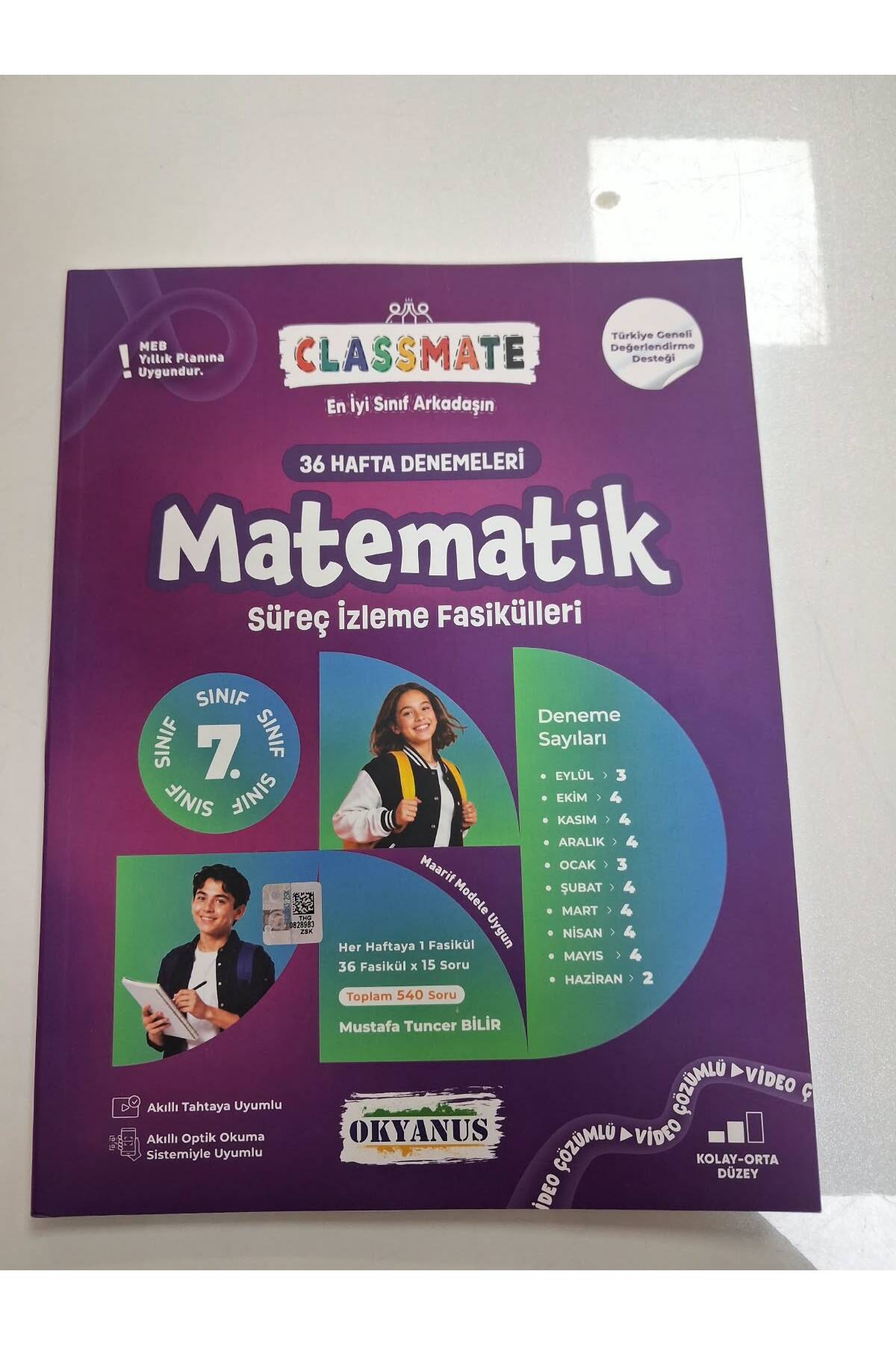 Okyanus Yayınları 7.SINIF MATEMATİK 36 HAFTA SÜREÇ İZLEME