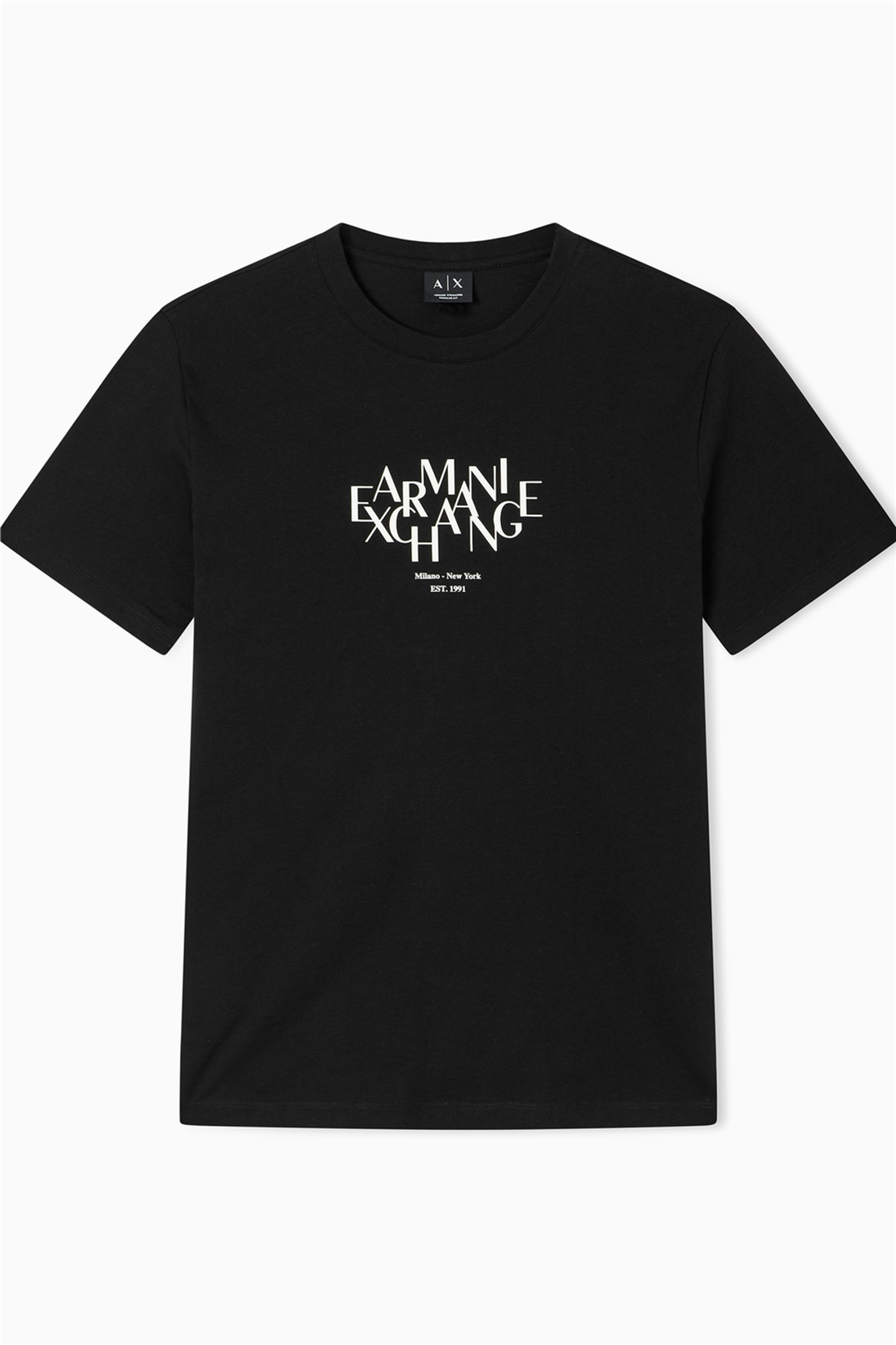 تی‌شرت یقه گرد مردانه مشکی آرمانی اکسچنج تی شرت Armani Exchange