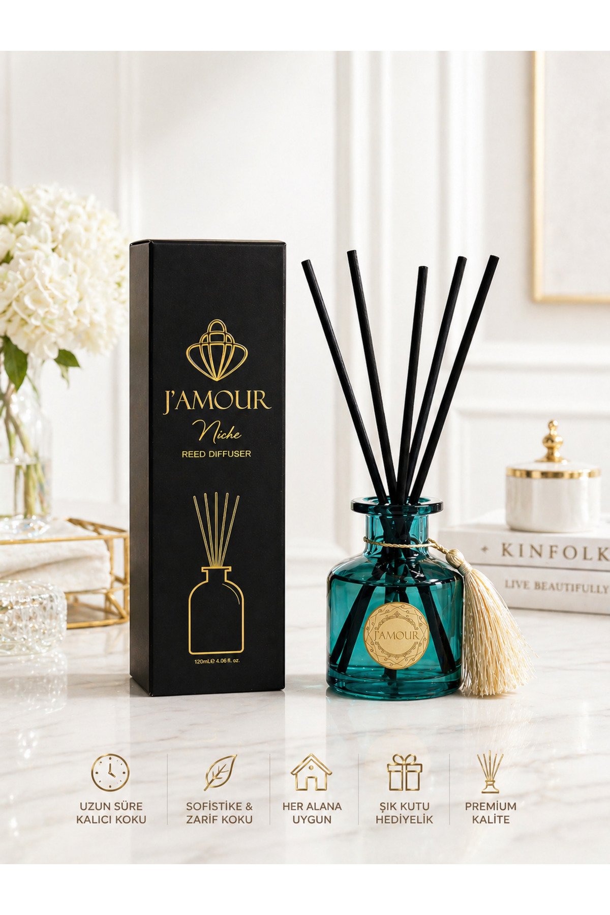 Istanbul Fragrance Reed Diffuser 120 ml – Luxurious and Permanent Ambient Fragrance