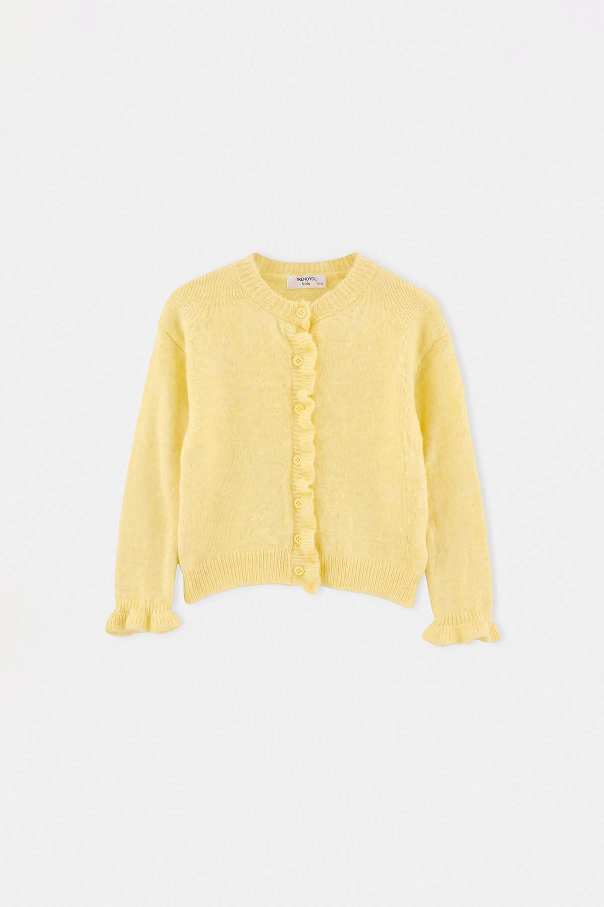 TRENDYOLKIDS Yellow Girls' Cardigan Tkdaw27Hi00003