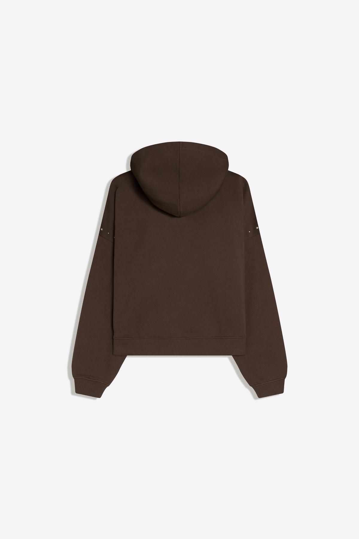 Bershka  Zımba detaylı fermuarlı kapüşonlu sweatshirt - Görsel 6