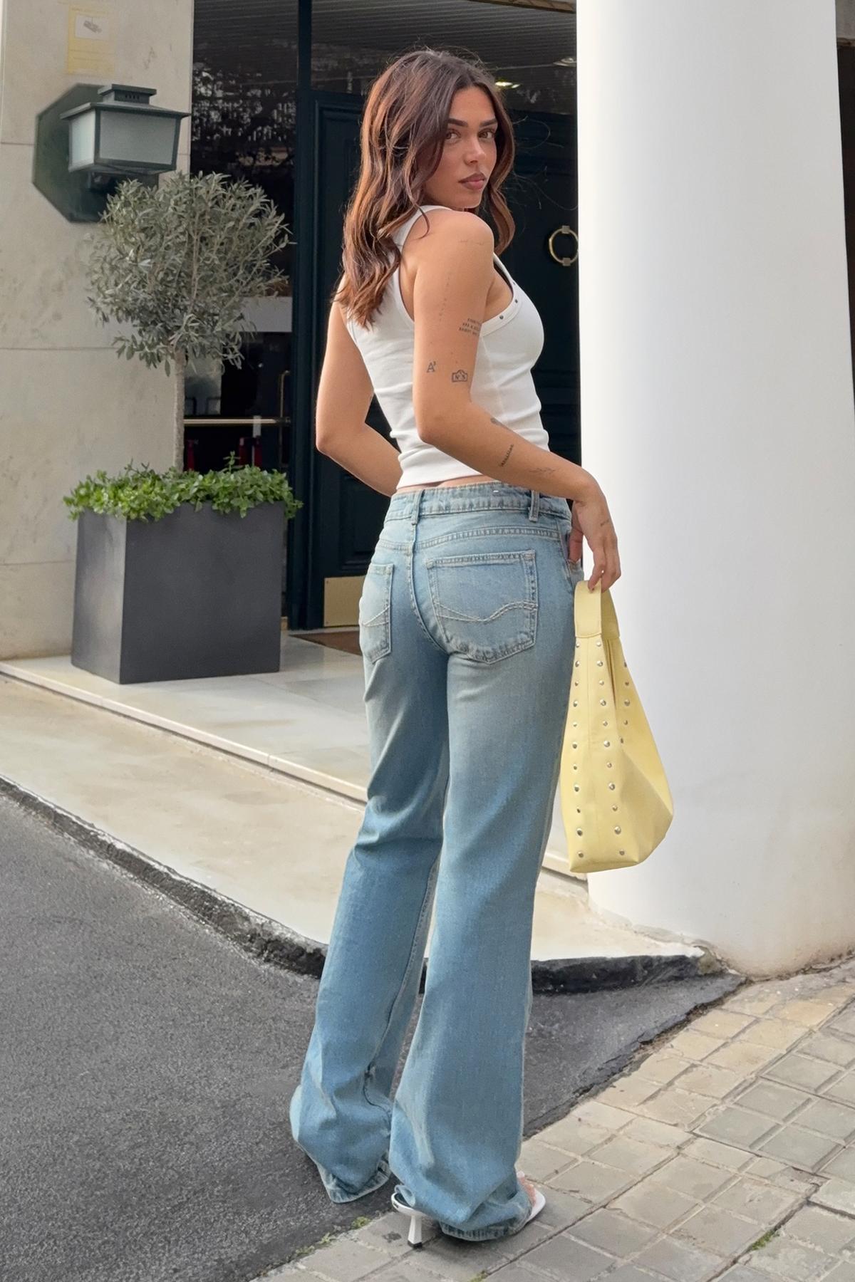 Bershka  Düşük bel bootcut jean - Görsel 2