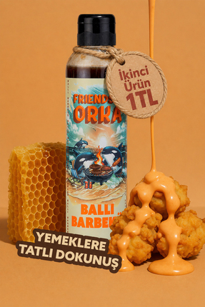 FRIENDS OF ORKA Ballı Barbekü Sos 280gr – Doğal Tatlı Acı Bbq Sos
