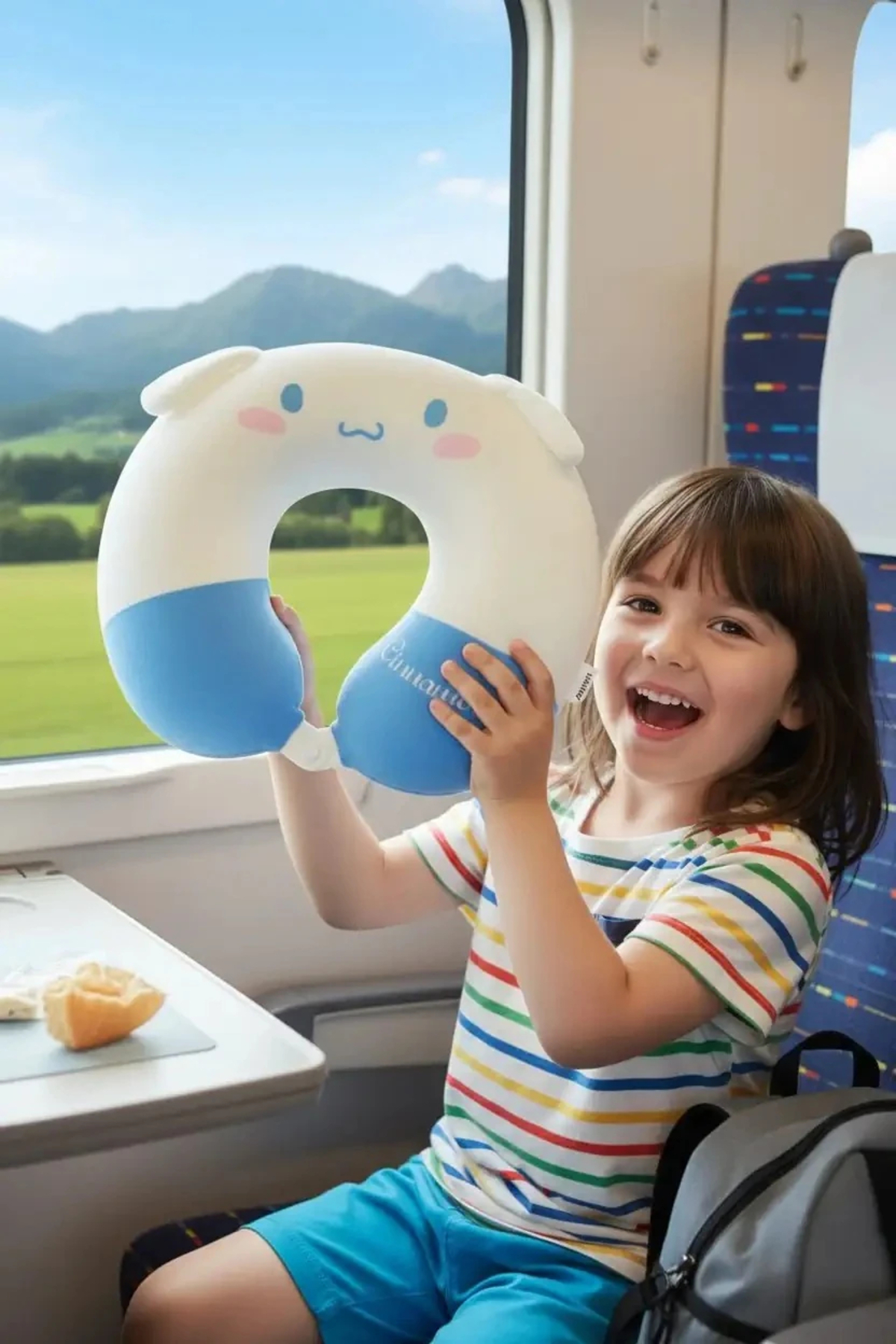 Miniso Sanrio Cinnamoroll Lisanslı Yumuşak Seyahat Boyun Yastığı