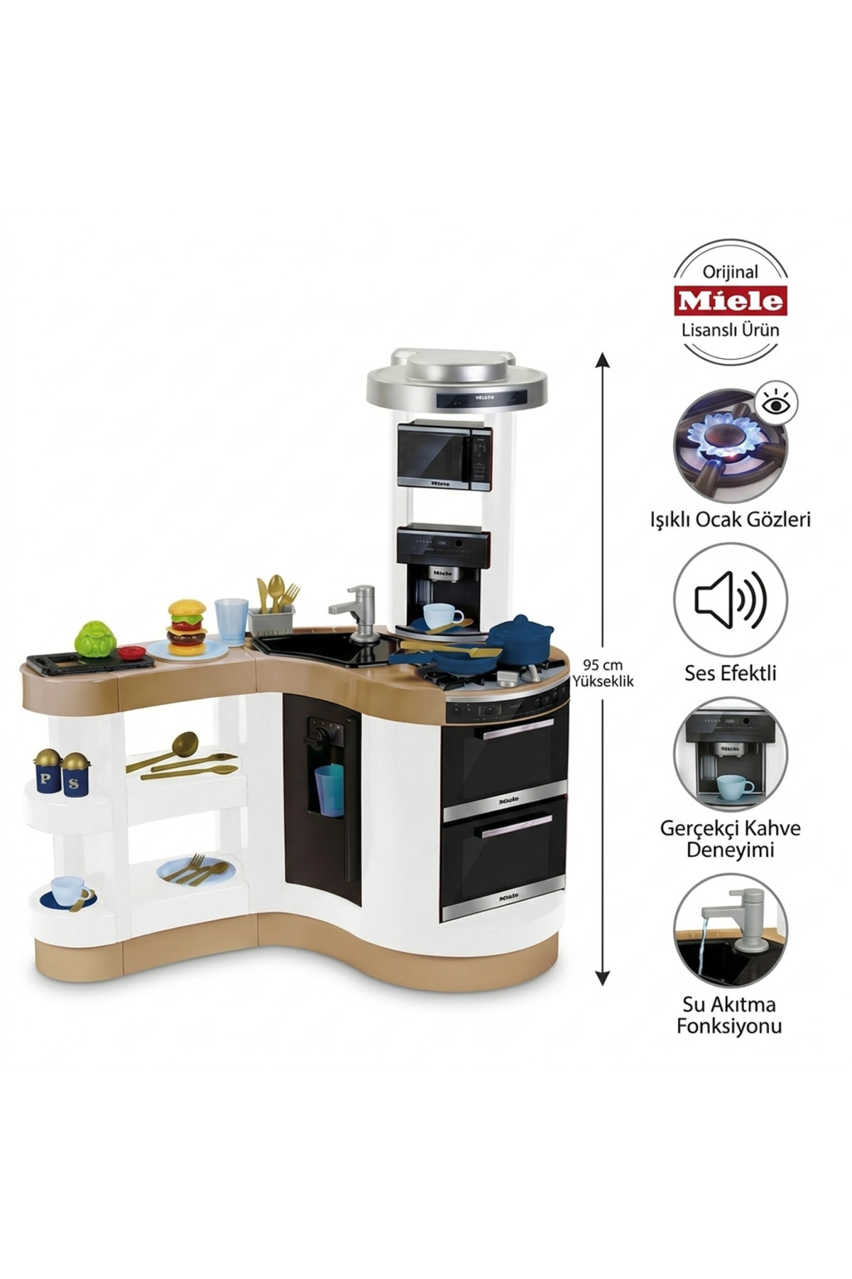Klein Toys Çocuk Oyuncak XXL Çok Amaçlı Mutfak Seti Wave Kitchen