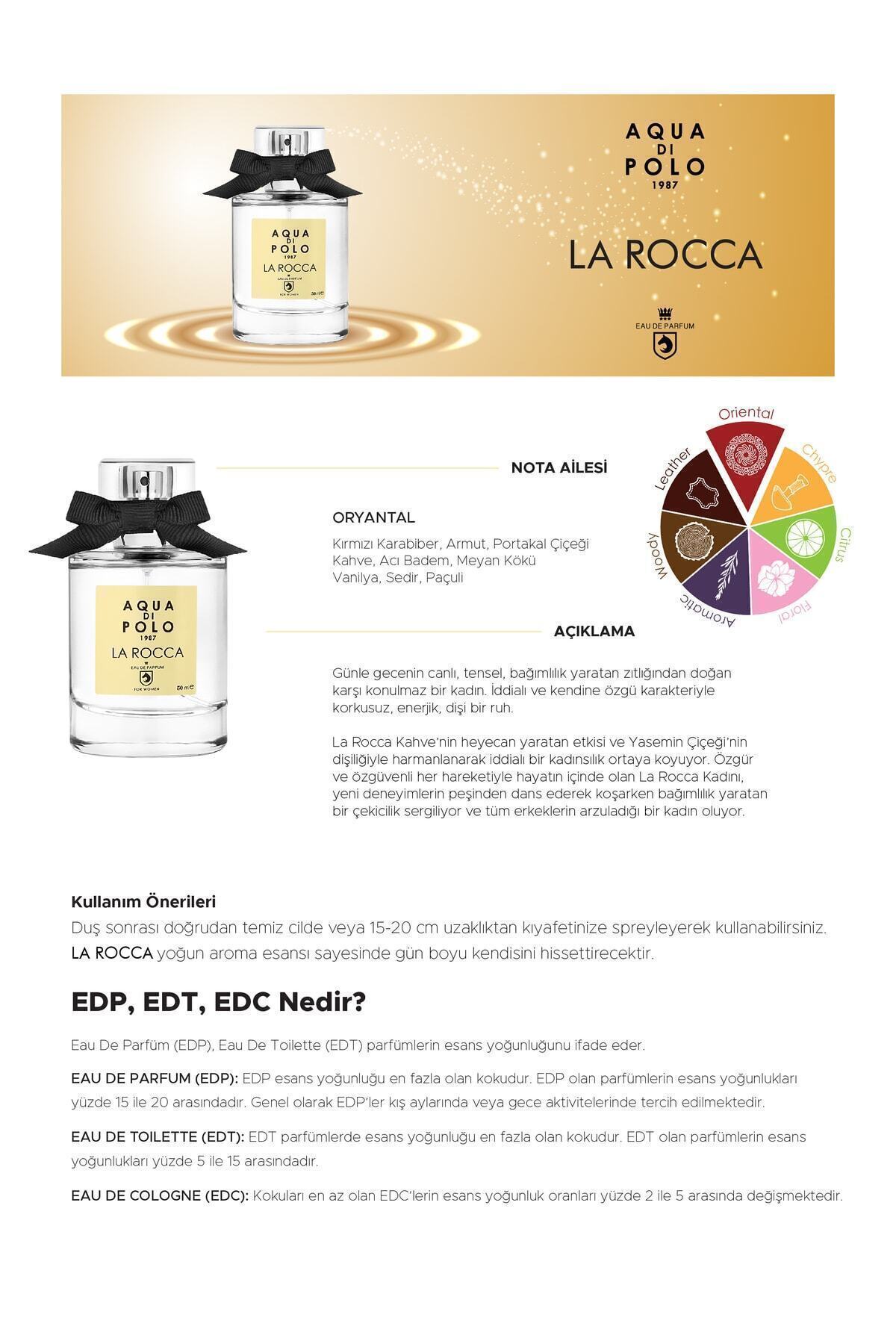 La Rocca EDP Kadın Parfüm 50ml | Çiçeksi,Oryantal | Portakal Çiçeği, Kahve, Yasemin, Vanilya, Paçuli — سفید PLWMNPR — تصویر 7 از 7