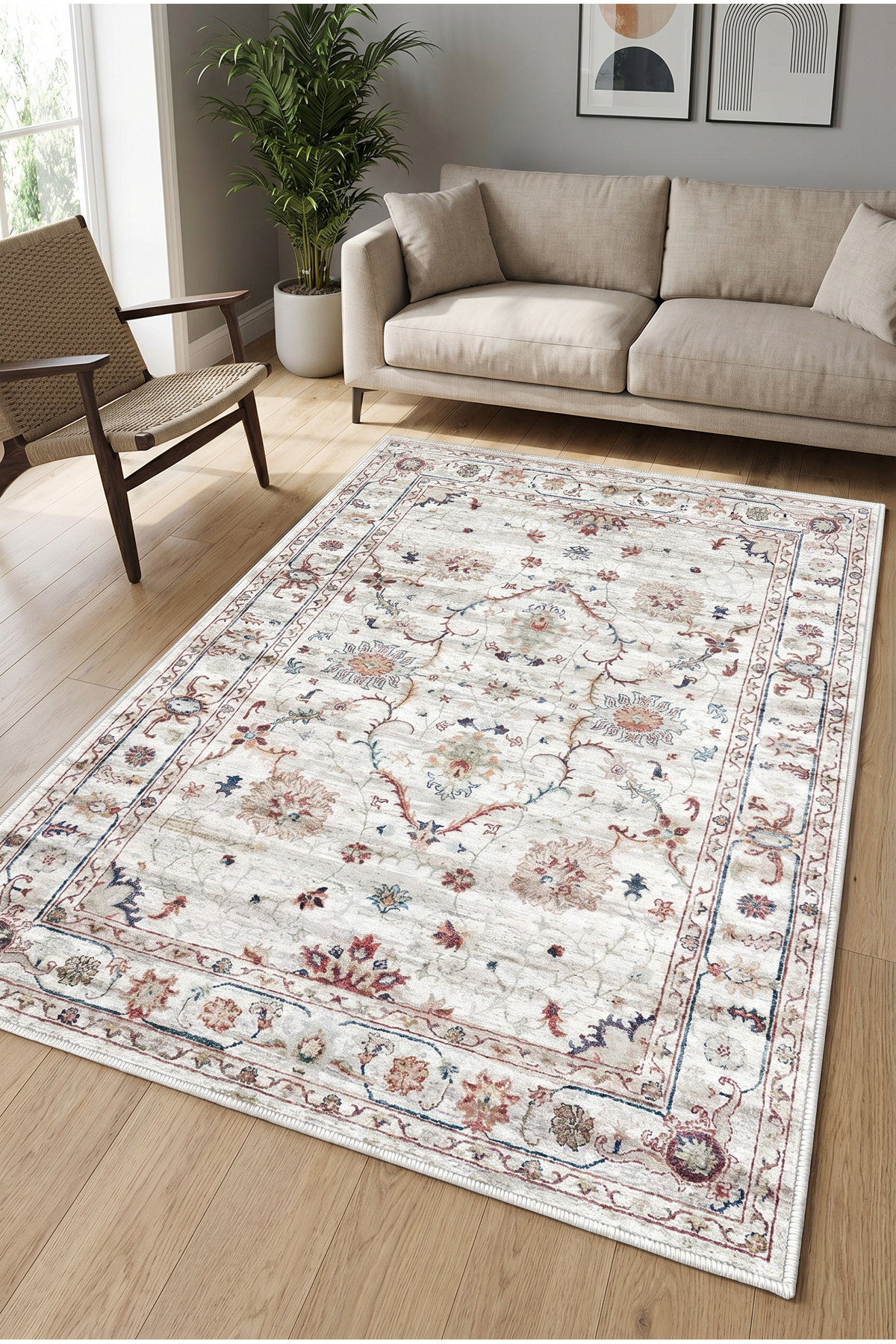 Colorful Carpet Living Room Carpet Machine Washable Carpet Anti-Slip Floor Carpet
