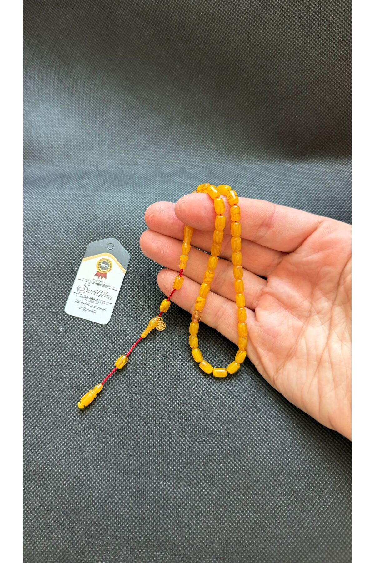 Squeezing Amber Small Size Wrist Length Master Craftsman Men Small Size Gift 7.5 x 4.5 mm