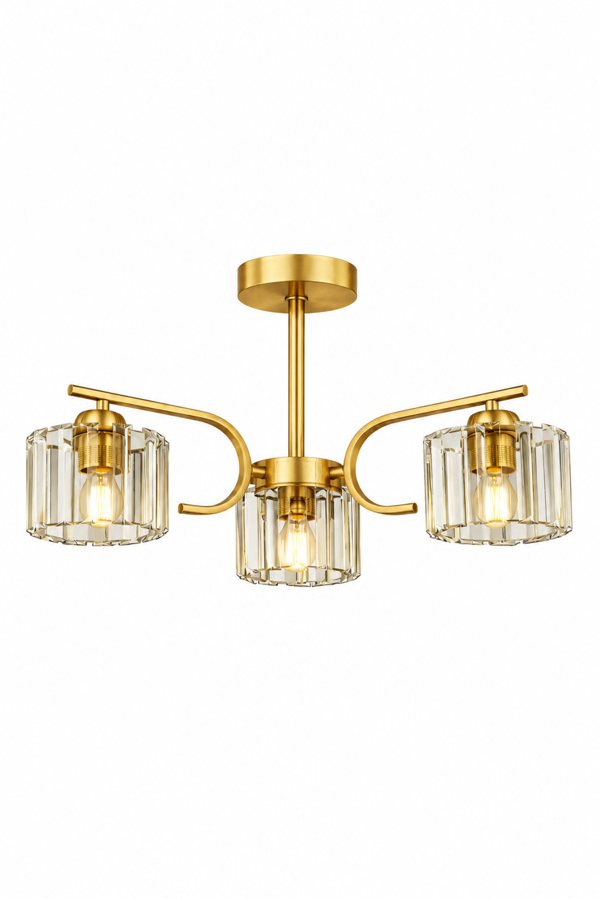 Asel 3-piece living room kitchen bedroom chandelier with antique crystal stone