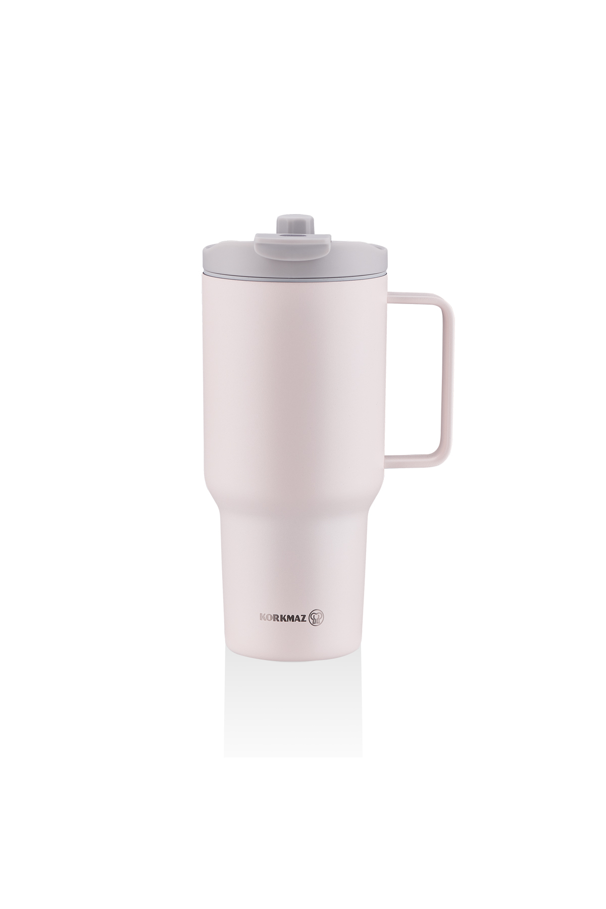 Freedom 1 Liter Glass Thermos with Pink Straw A5577-1