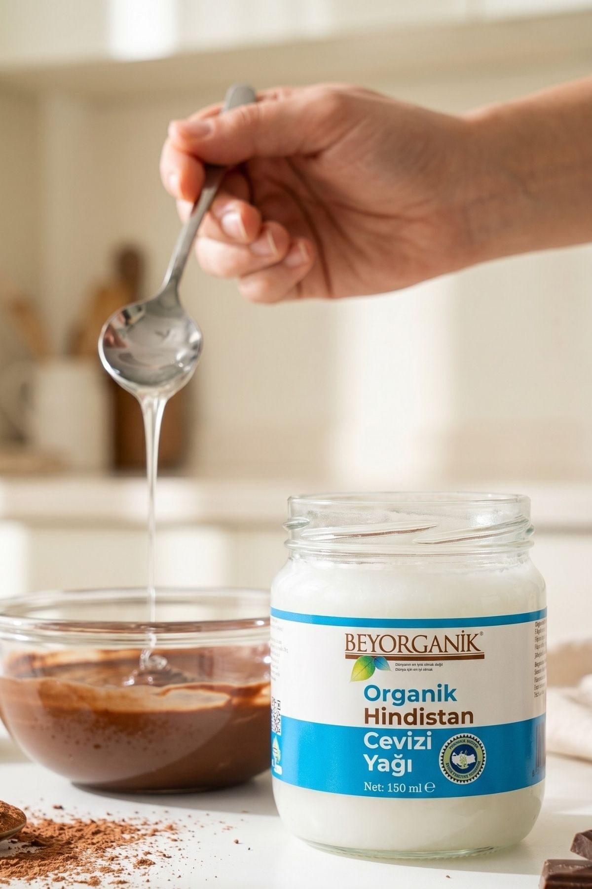 Organik Hindistan Cevizi Yağı 150ml (Soğuk Sıkım) — 8682125488561 — تصویر 4 از 7