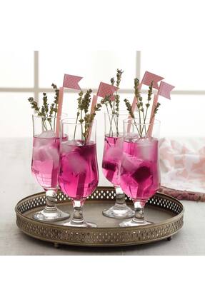 LAV Nevakar Cam Kokteyl Bardağı 6'lı 385 ml (Meşrubat/Smoothie /Milkshake/Soğ...