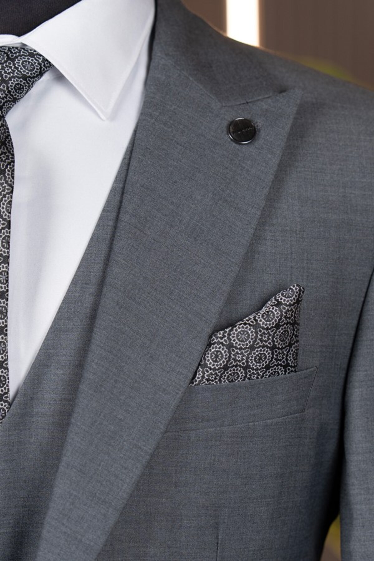 Vest Suit Anthracite — خاکستری T09-1074 — تصویر 3 از 5
