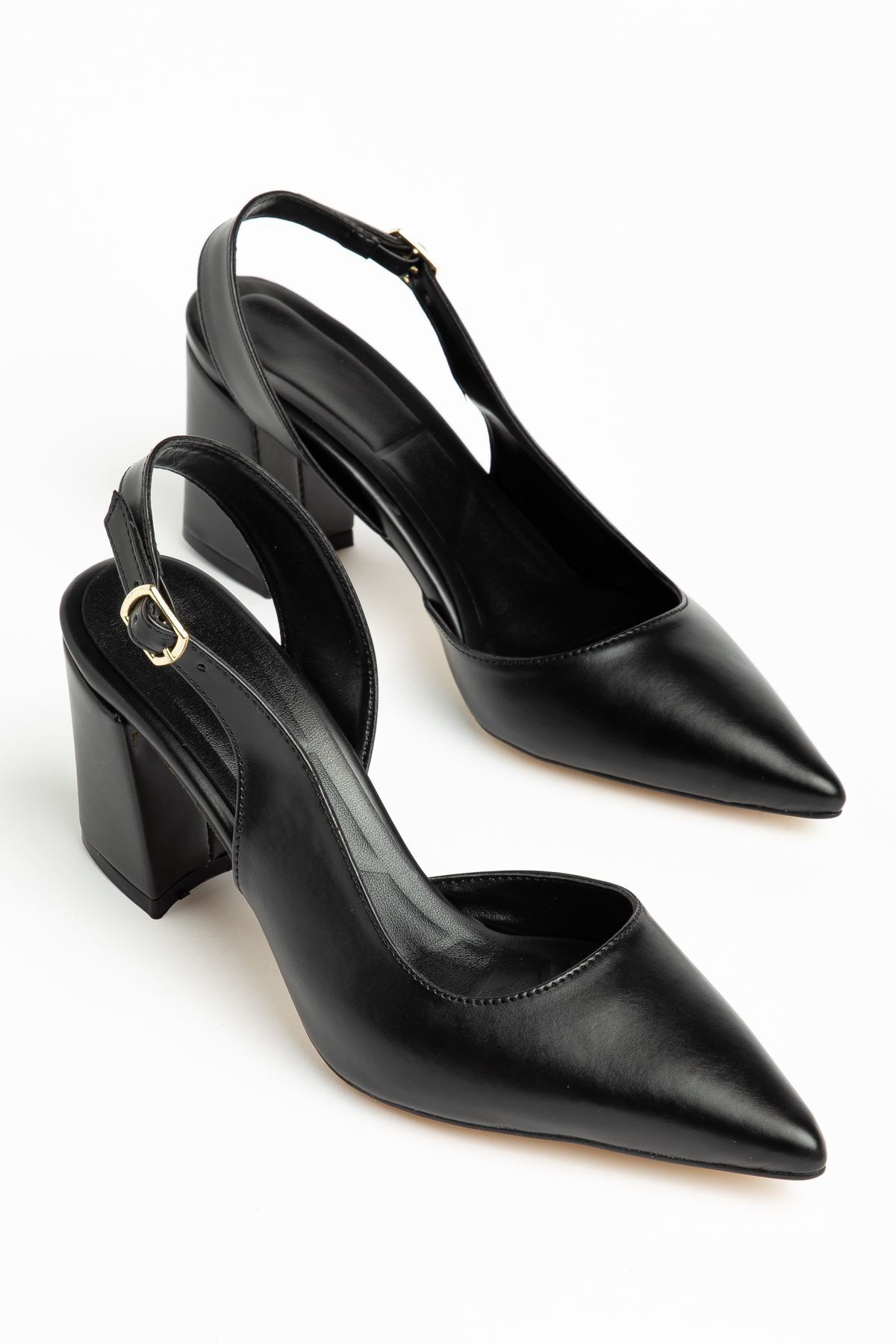 Tonia Women's Heels with Black Skin