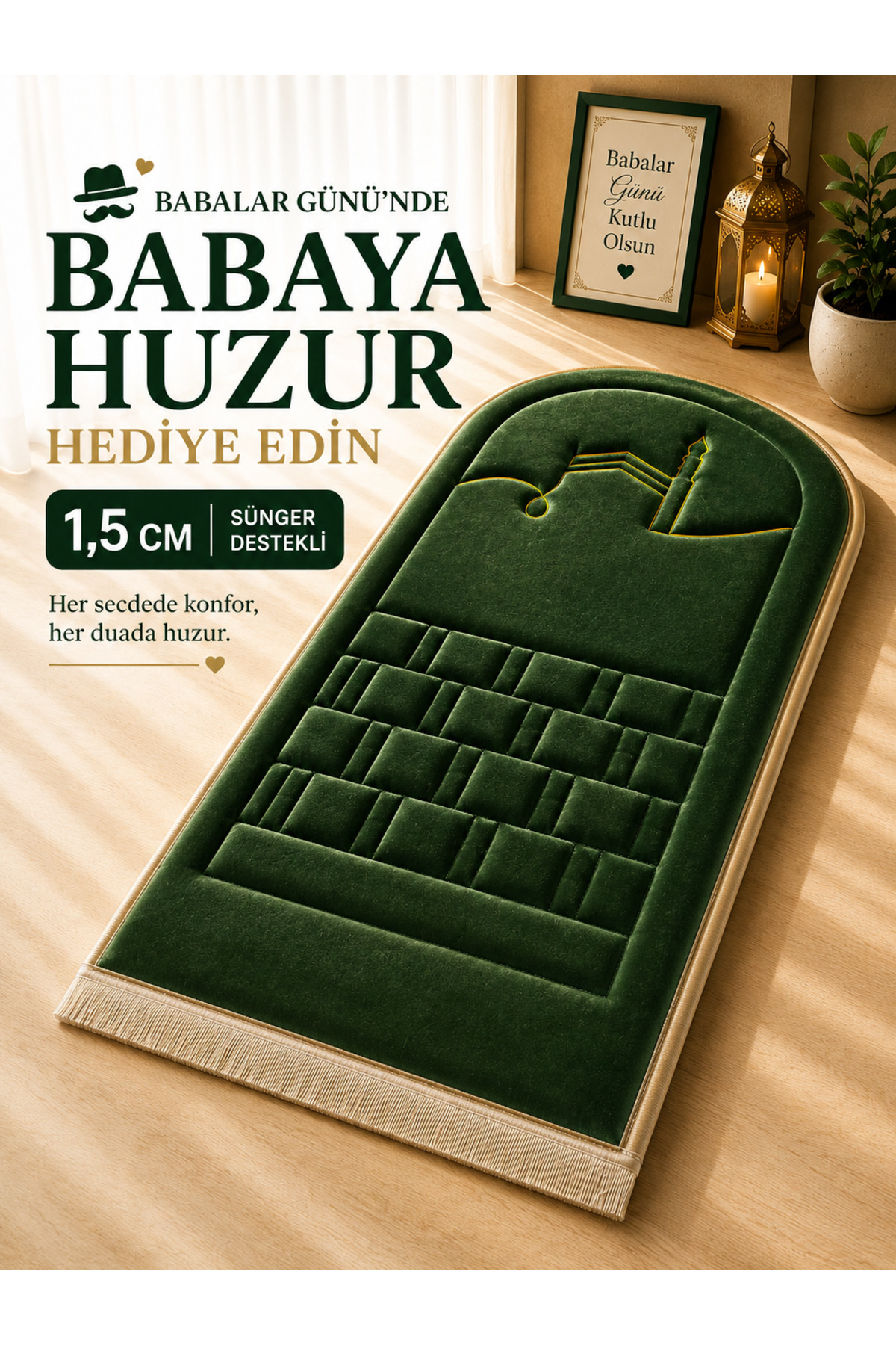 Orthopedic Prayer Sheet Knee Painless 1.5 CM Sponge Backed Velvet Prayer Bag with gift