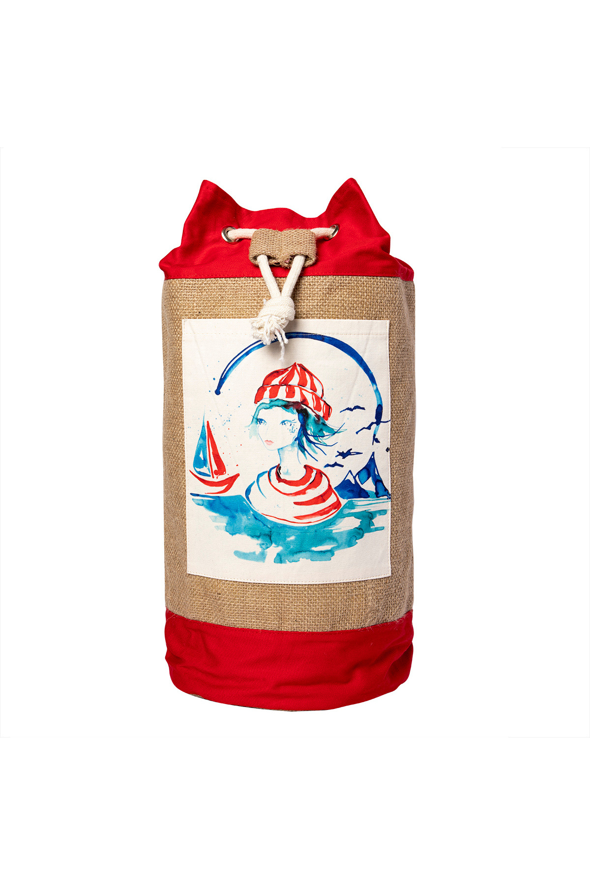 Sailor Girl Jute Bag