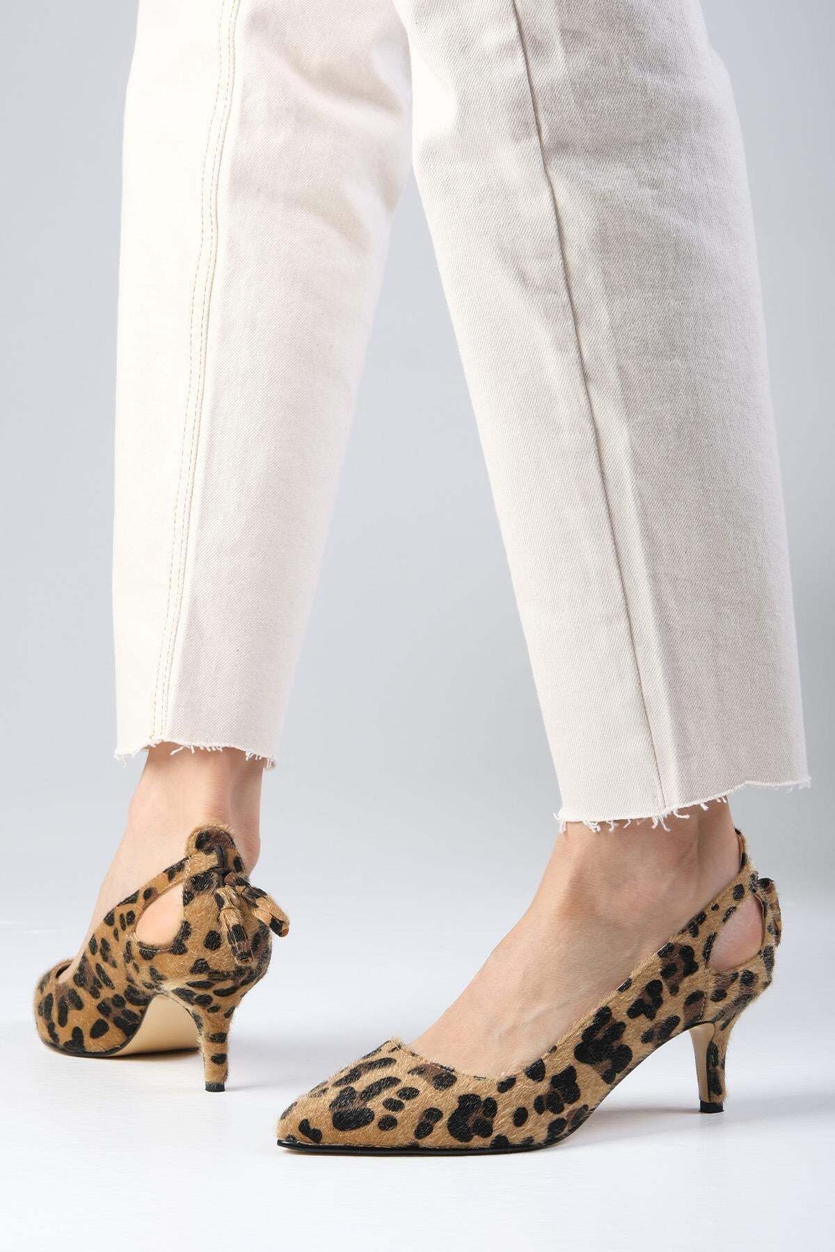Drop Leopard Women's Short Heel Shoes