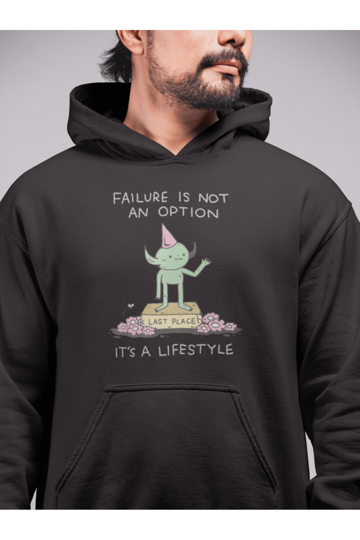 buzagi tasarım ürünleri Failure Is Not an Option Unisex Hooded Sweatshirt
