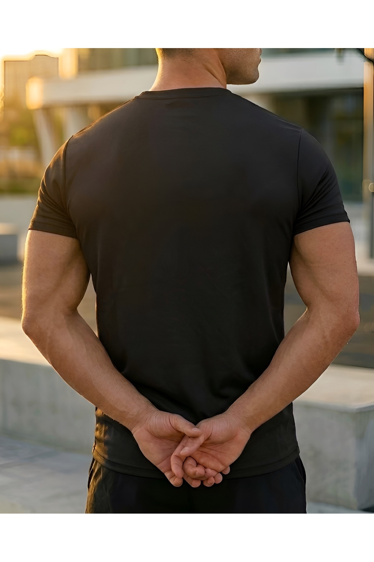 Sapeur 3'lü Paket Erkek Renkli Spor Tişört- Slim Fit Antrenman Üstü görsel 3