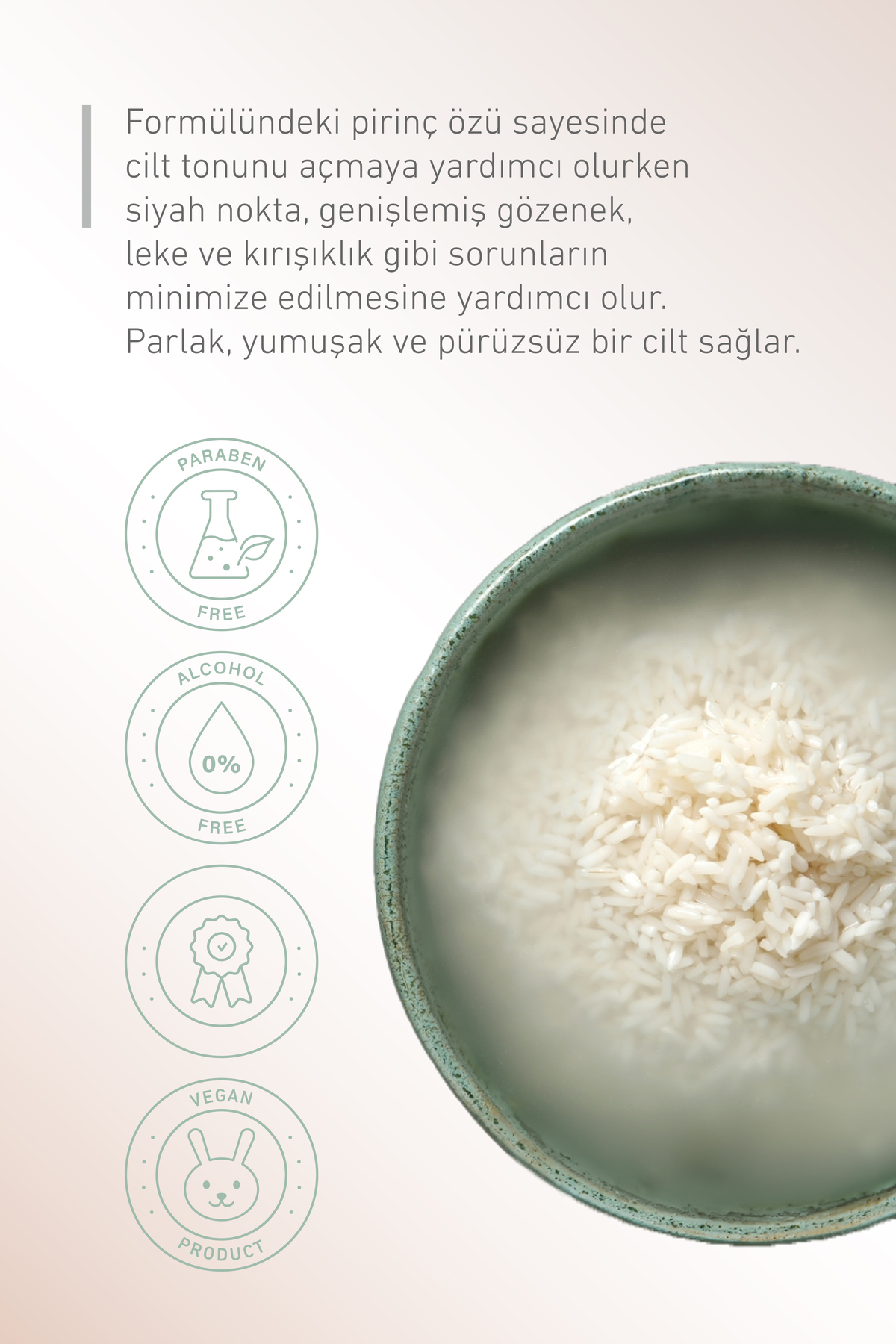 Pirinç Özlü Beyazlatıcı ve Ölü Hücrelerden Arındırıcı Yüz-Vücut Peeling Jel — PEELİNG — تصویر 5 از 7