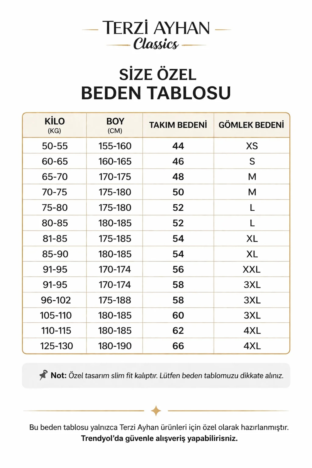 terzi ayhan Spor Takım Elbise –SlimFit 1 beden büyük tercih ediniz. görsel 6