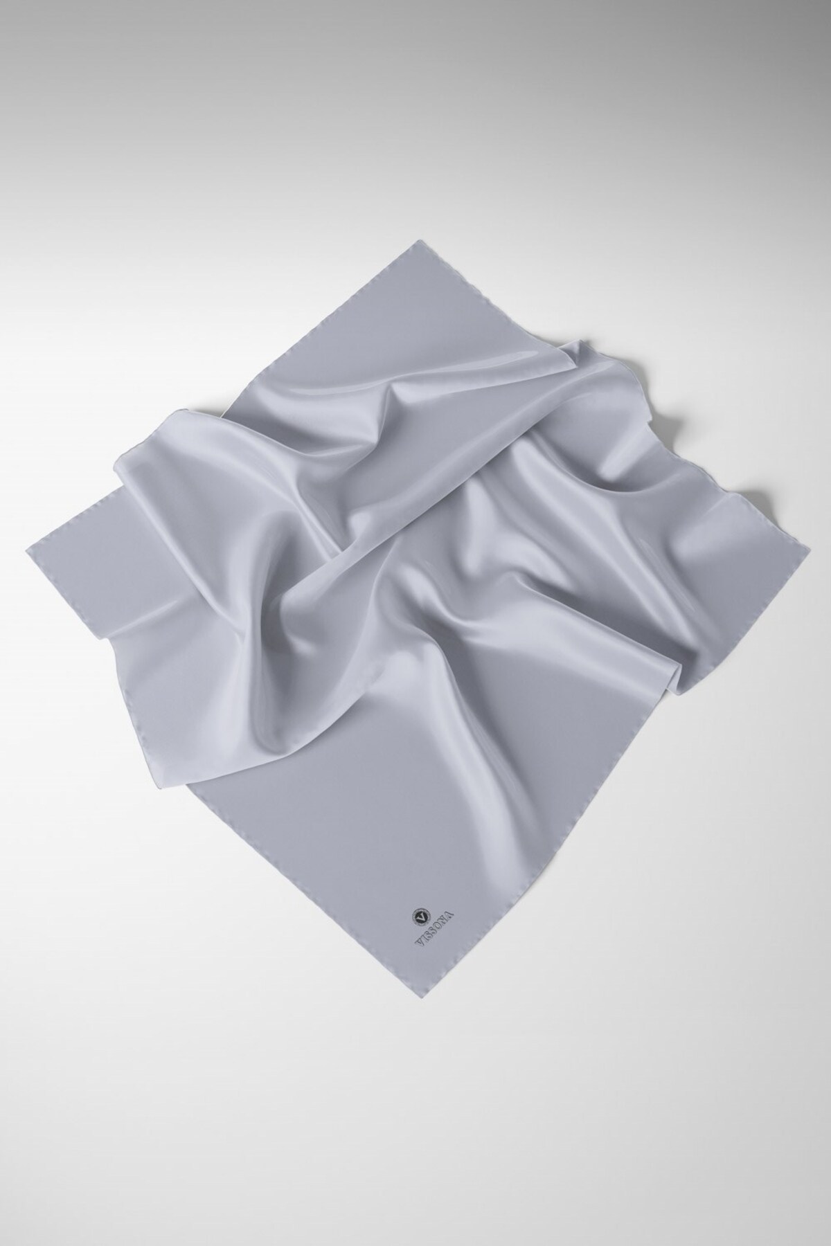 Viscose Twill Silk Less Faulty Light Gray Color 90x90 Plain Scarf Sewing Type : Hand Sewing