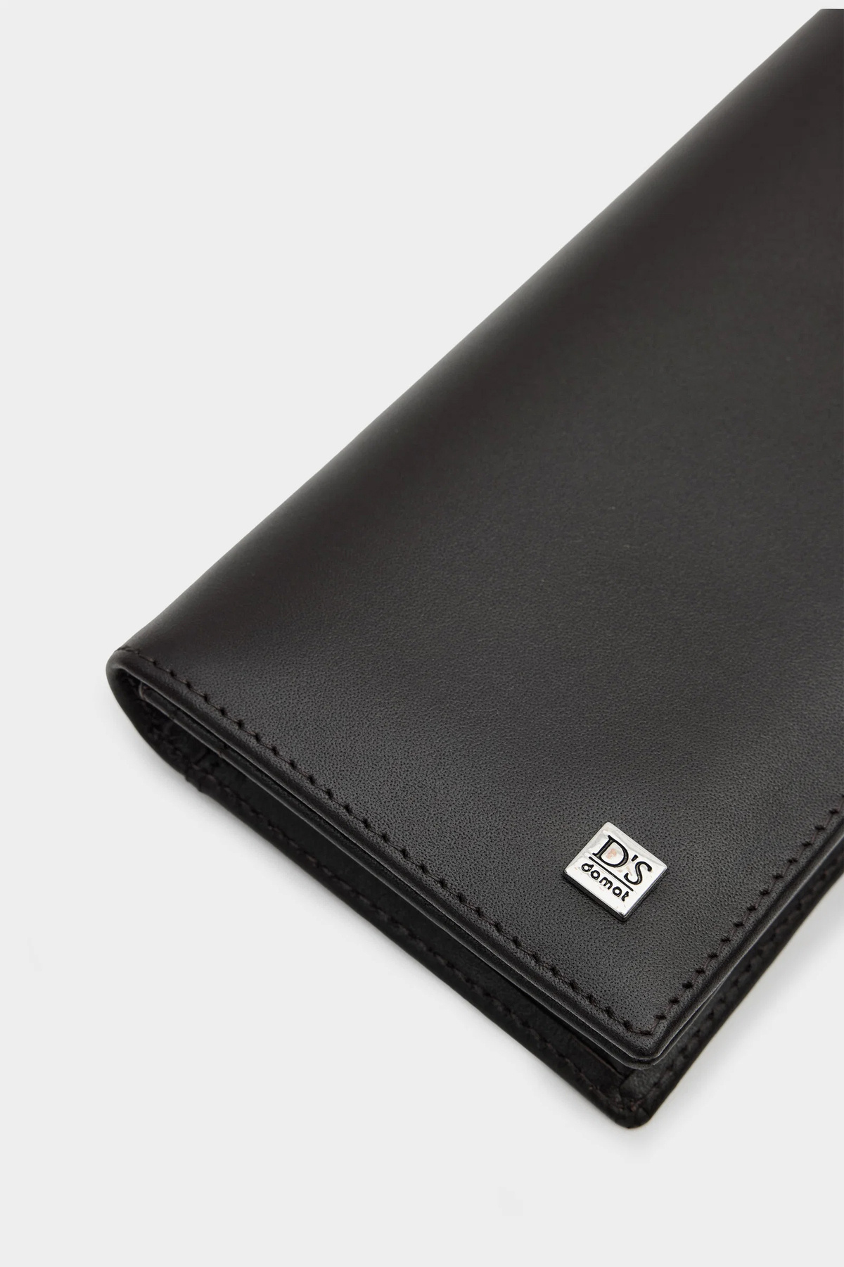 کیف پول بلند با بخش تلفن Ds Damat مشکی از 100% چرم طبیعی