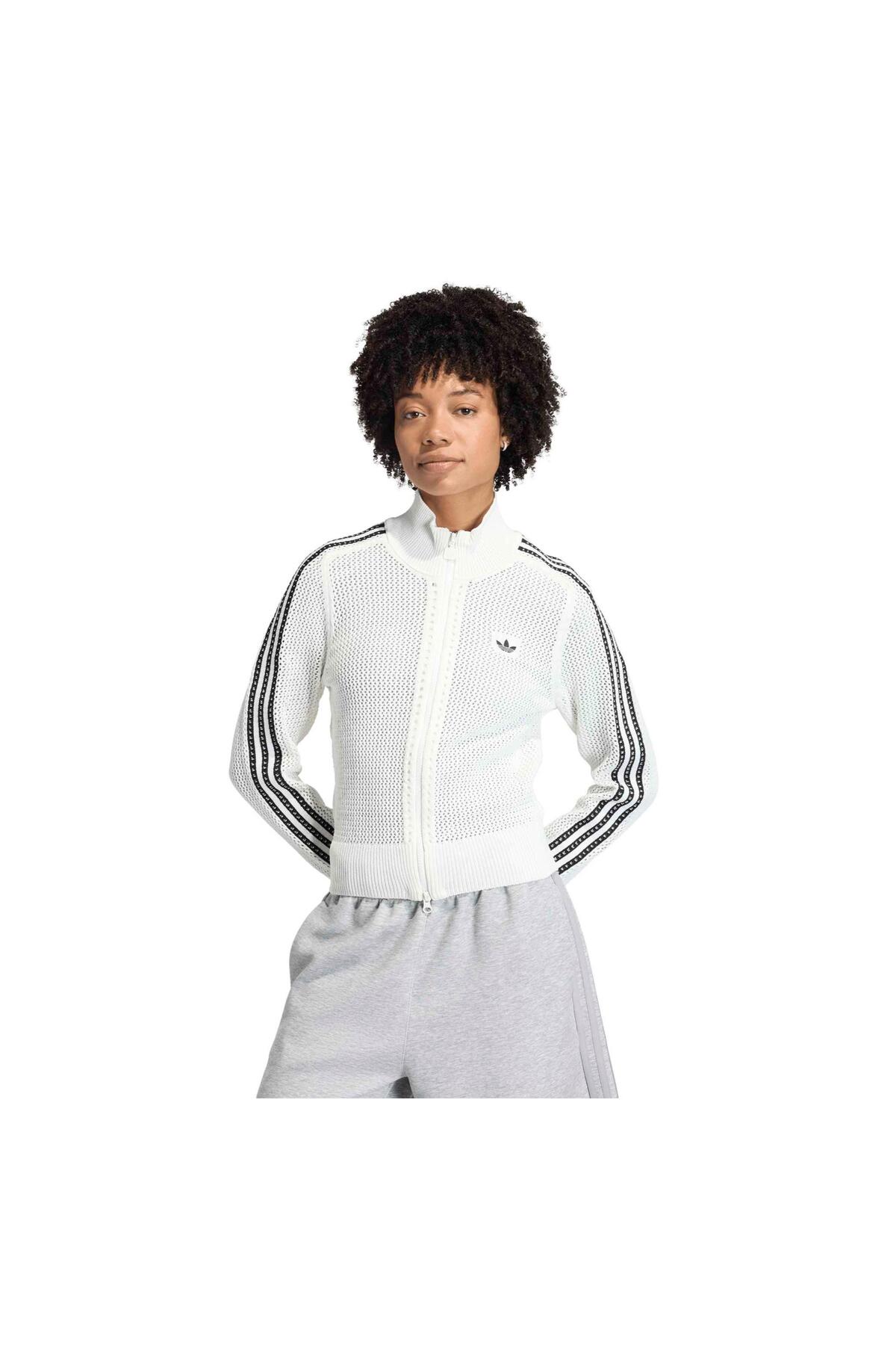 adidas Kc6496-K Crochet Tt Women's Jacket White- Trendyol