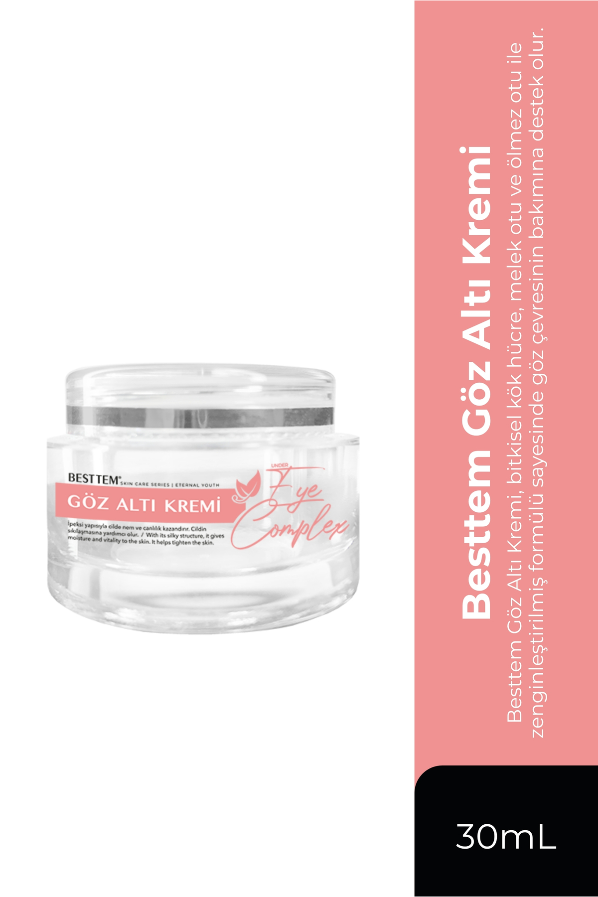 BESTTEM Göz Çevresi Bakım Kremi 15 ml Nemlendirici Canlandırıcı Kırışıklık Karşıtı Göz Altı Bakımı — FMG133