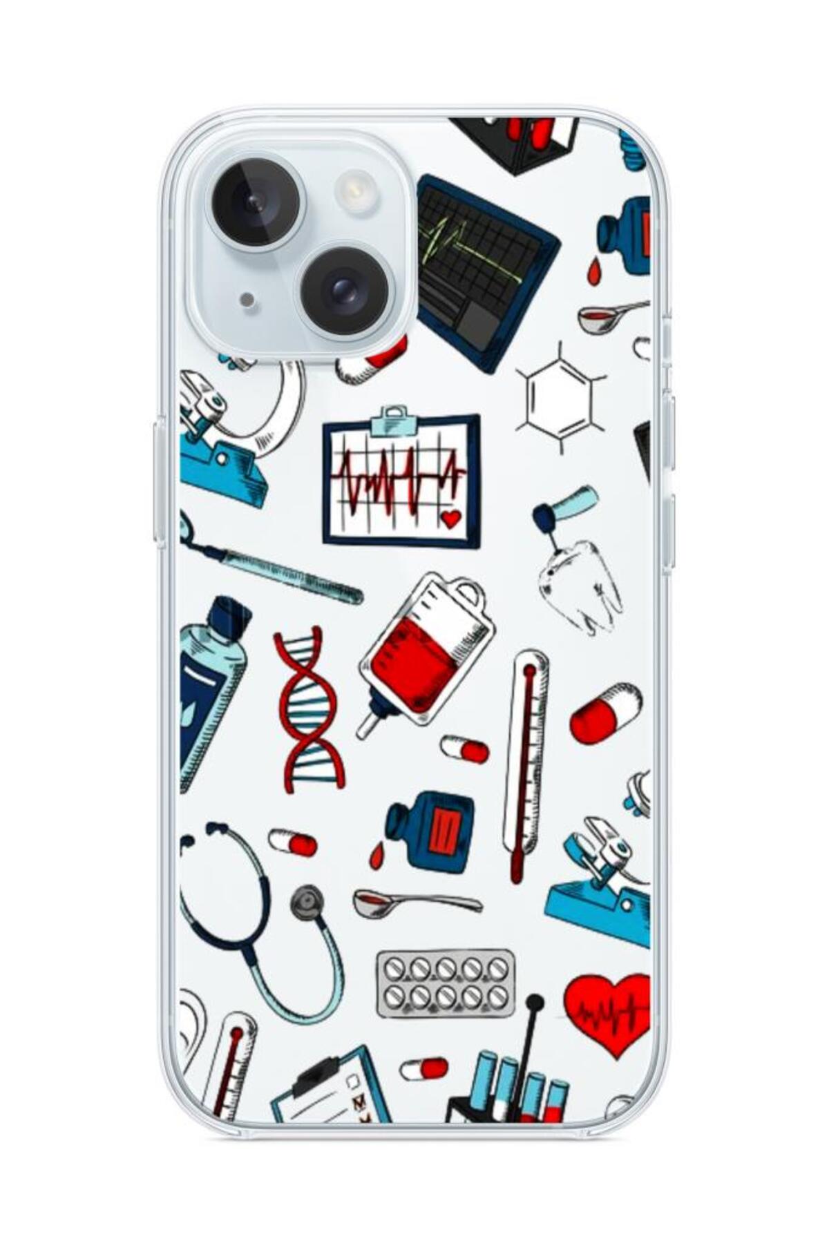 Iphone 15 Case Pattern Transparent Silicone Case