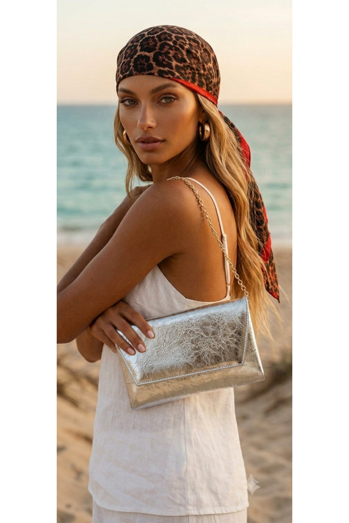 Gogoey Zincir Askılı Kadın El ve Omuz Çantası, Şık Portföy Clutch