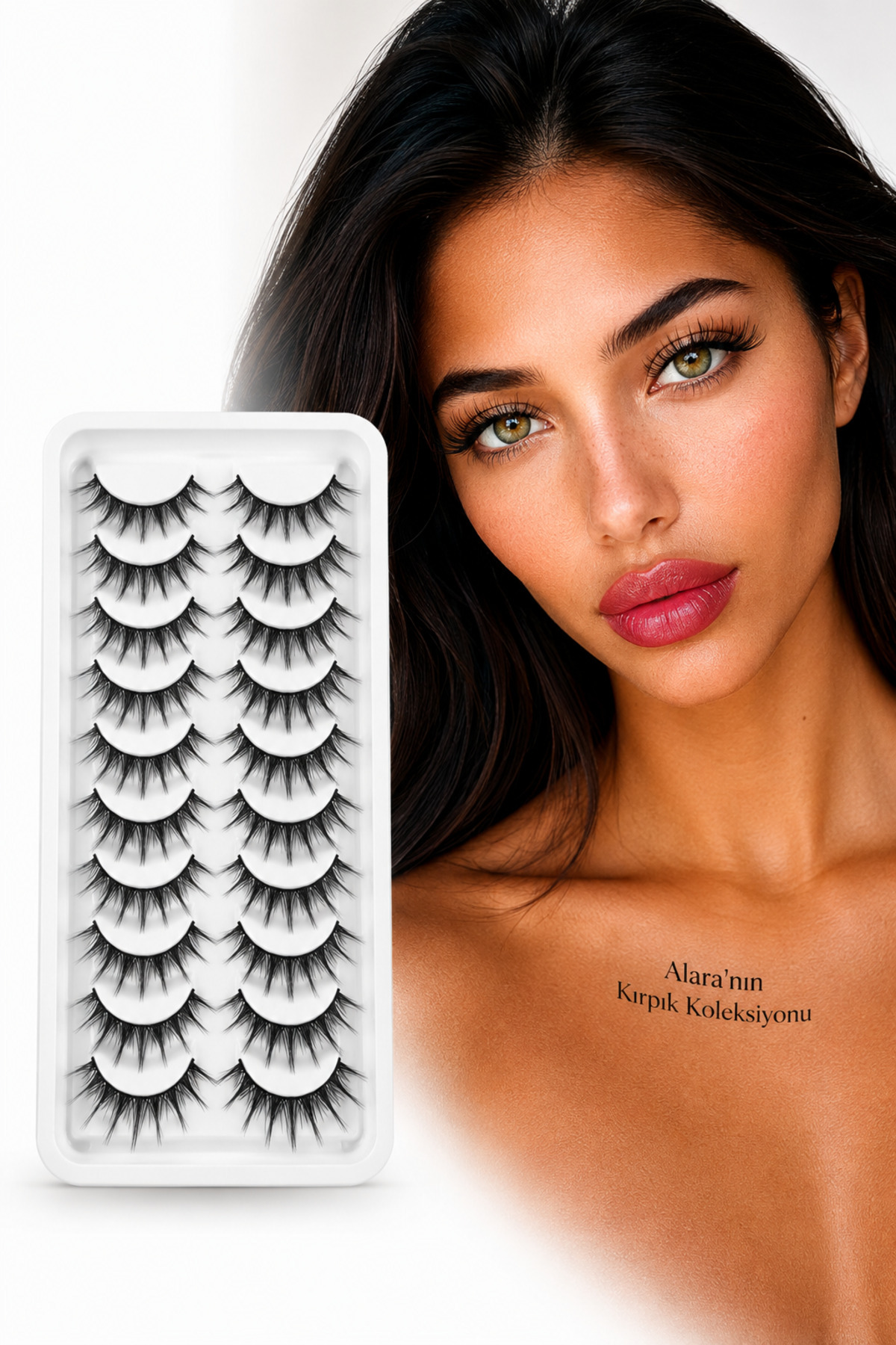 alaraycosmetics Anime Islak Effect Doğal Ve Günlük Kullanıma Uygun 10 Çift Kirpik-Alara^nın Kirpik Kolleksıyonundan — ıslakanime10