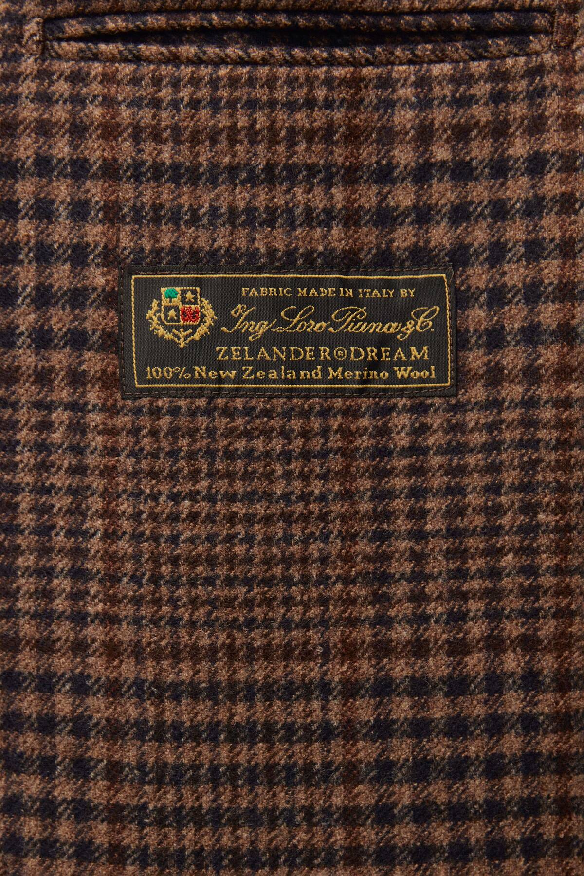 Damat Slim Fit Kahverengi %100 Yün Palto görsel 8