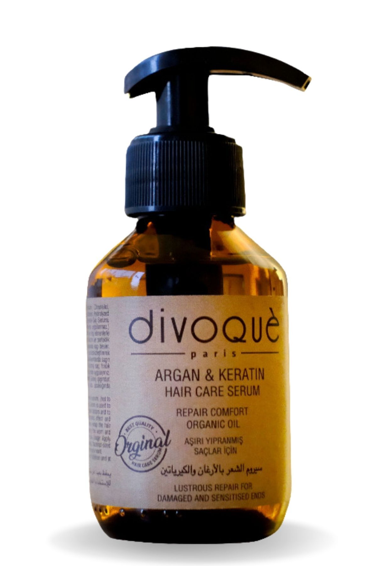 Argan Keratin Saç Bakım Serumu – 100 ml / Yıpranmış Saçlar İçin Onarıcı Etki ve Parlaklık — Dvq 021