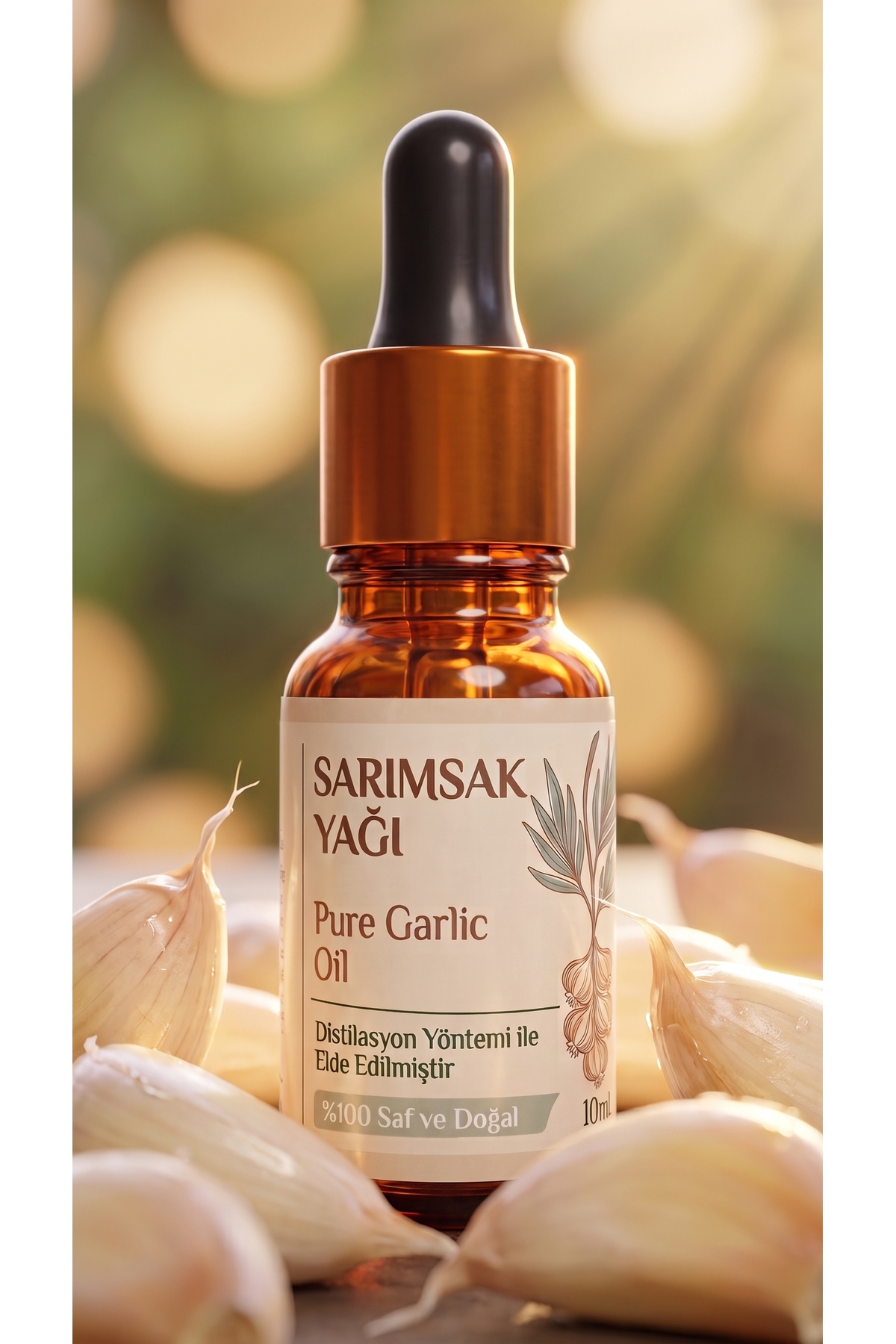 Sarımsak Uçucu Yağı 10 Ml / %100 Saf Ve Doğal / Garlic Oil — A1-Sarımska-yag-10 — تصویر 6 از 8