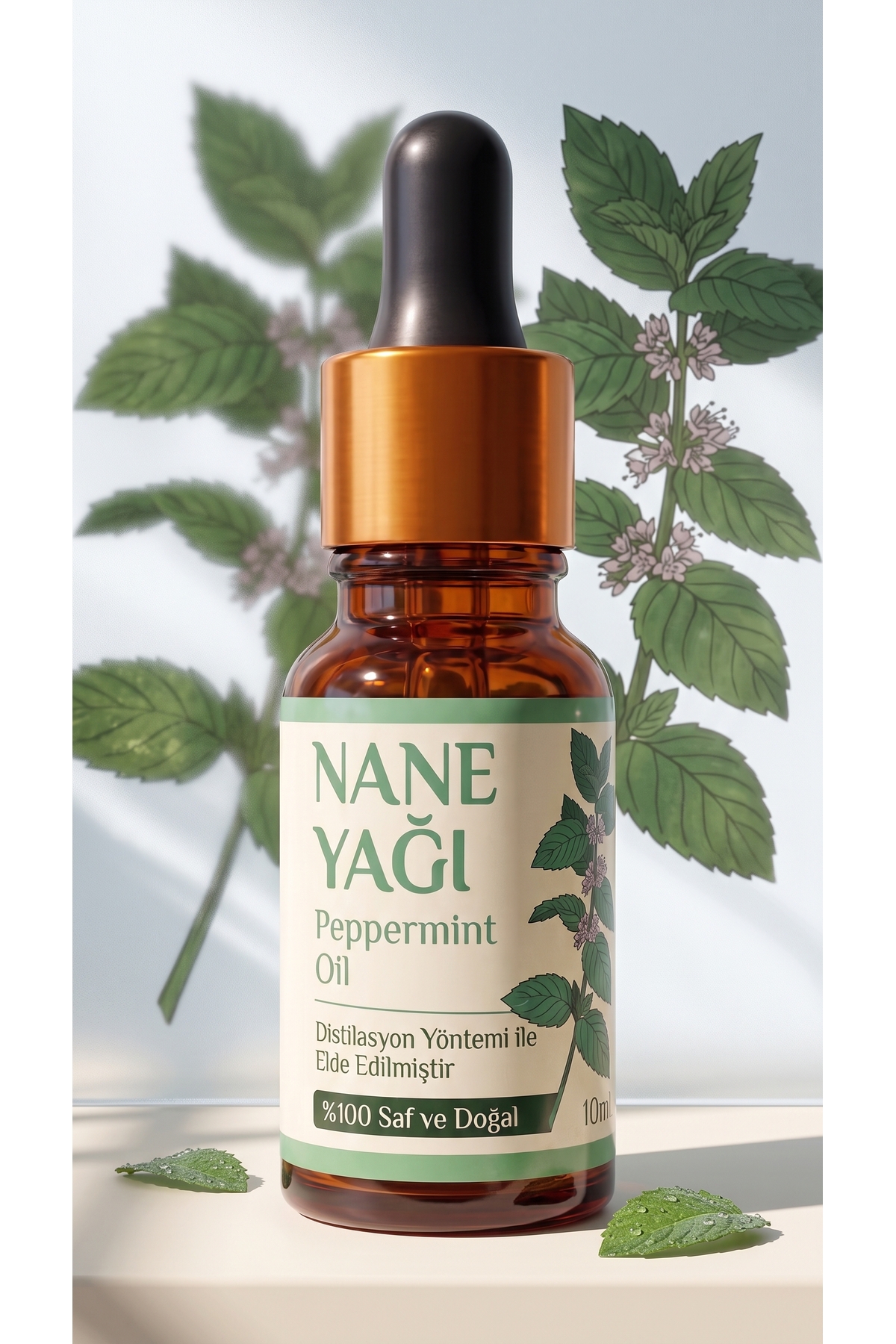Nane Uçucu Yağı 10 ml / %100 Saf Ve Doğal / Peppermint Oil — A1-Nane-yag-10 — تصویر 4 از 8