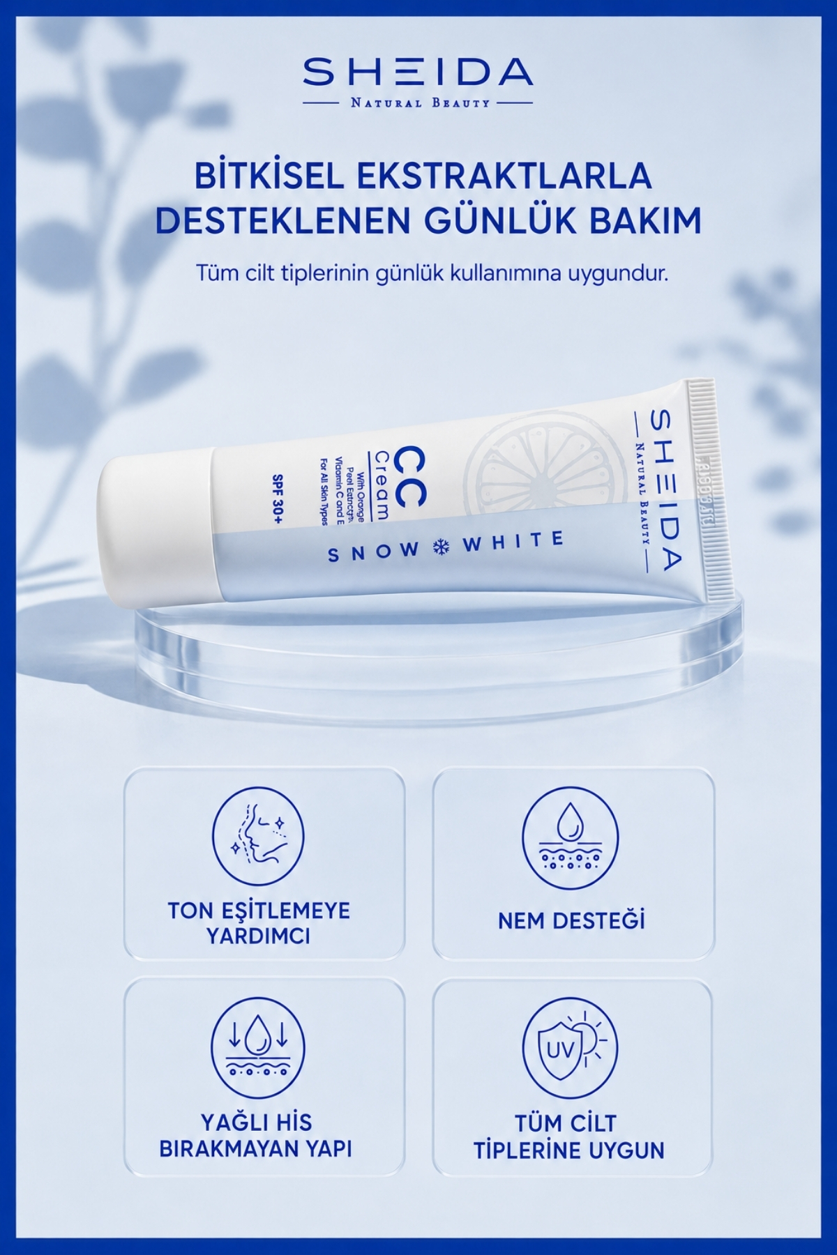 کرم روشن کننده لک اسنو وایت سی سی SPF 30+ با پوشش بالا و رنگ یکنواخت، 50 میلی لیتر — بژ 8698583344653 — تصویر 6 از 8