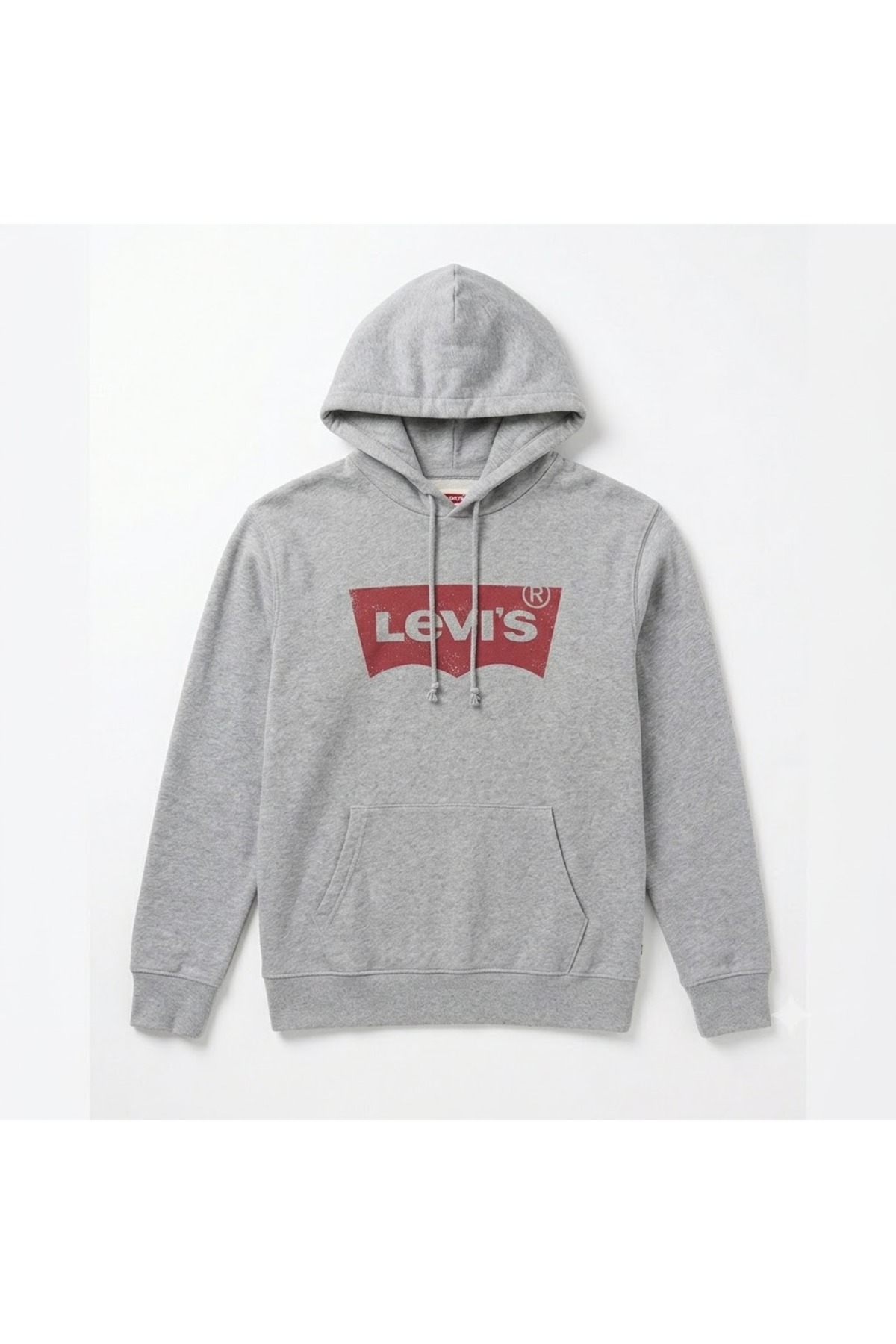 سویشرت مردانه کلاه‌دار خاکستری نخی، هودی گرافیکی استاندارد لیوایز سویشرت Levi's