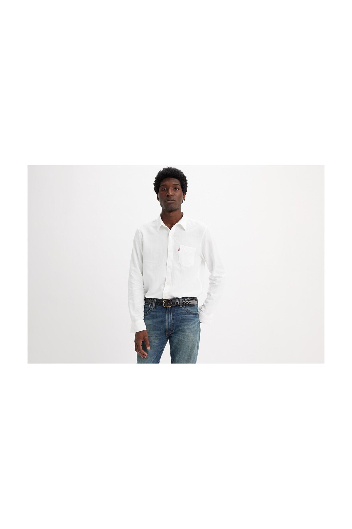 پیراهن مردانه طرح معمولی مخلوط پنبه و کتان کد ۸۵۷۴۶ لیوایز پیراهن Levi's