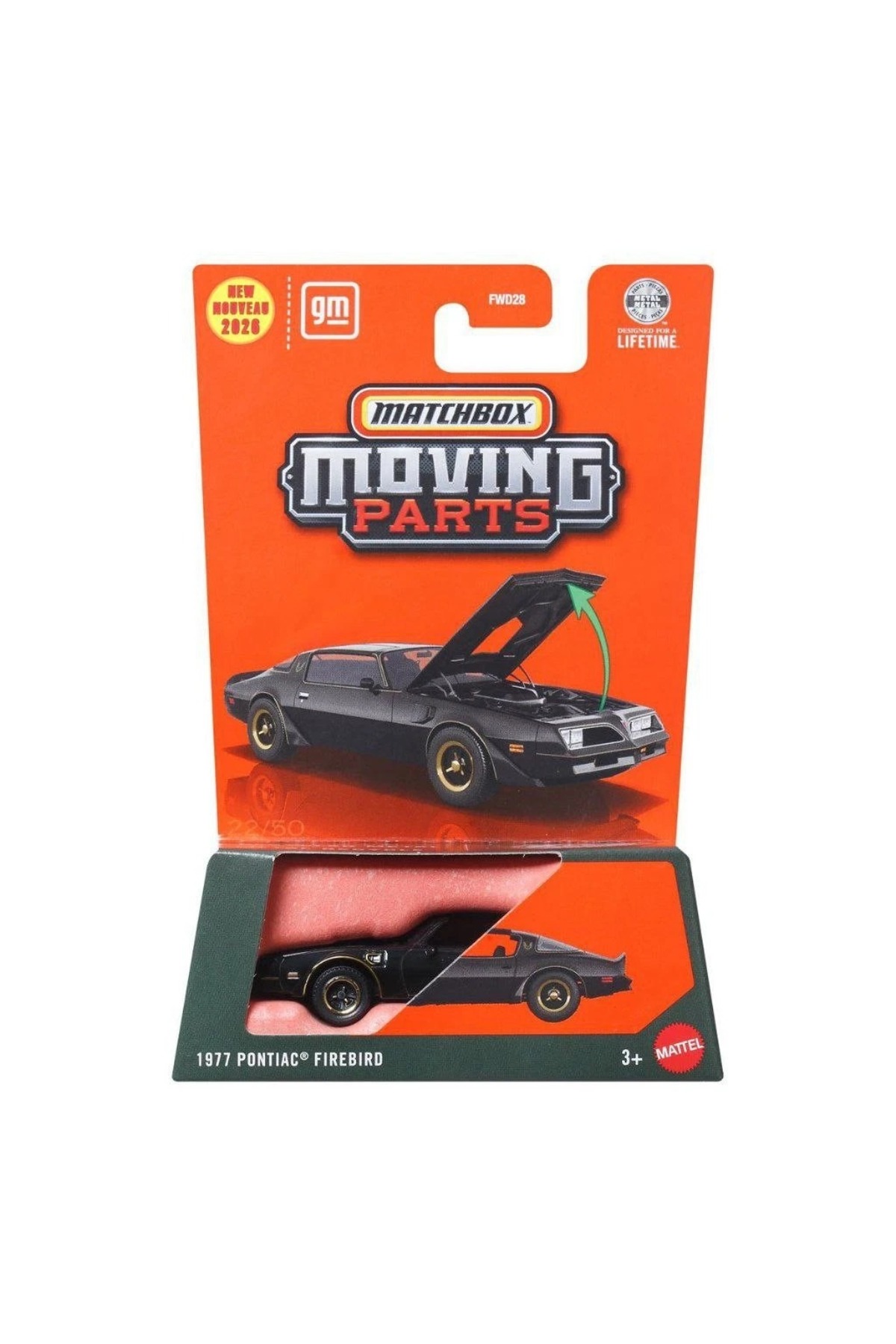 HOT WHEELS Matchbox Moving Parts 1977 Pontiac Firebird Açılır